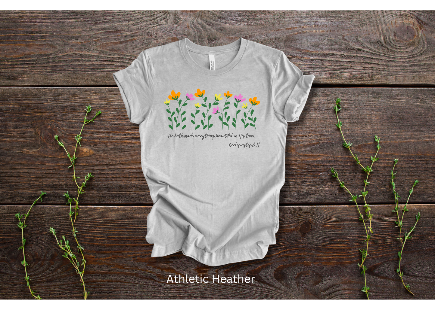 "He Hath Made Everything Beautiful in His Time" Crew T-shirt for ADULT/YOUTH