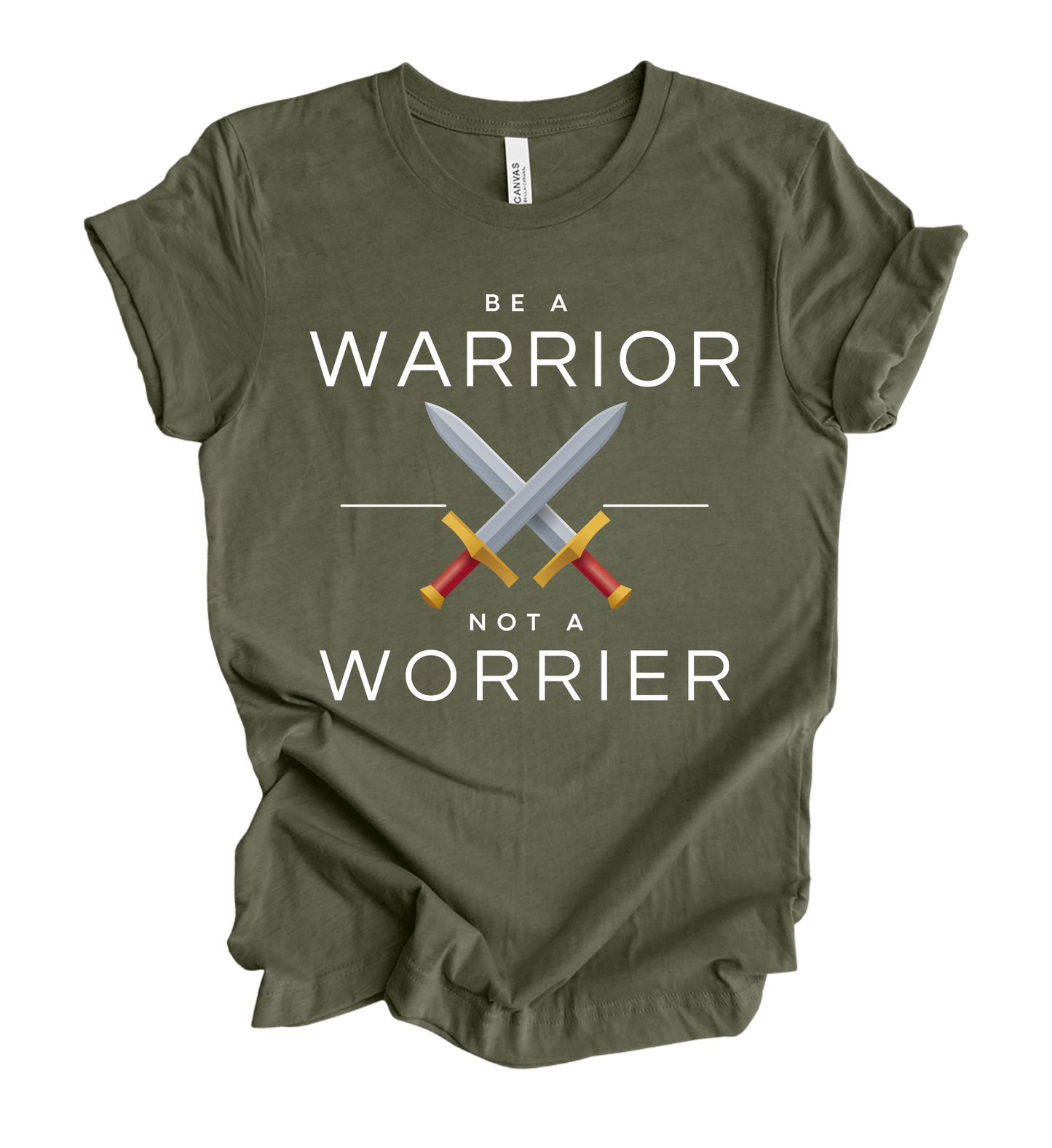 Faith-inspired Tee- "Be A Warrior Not A Worrier"