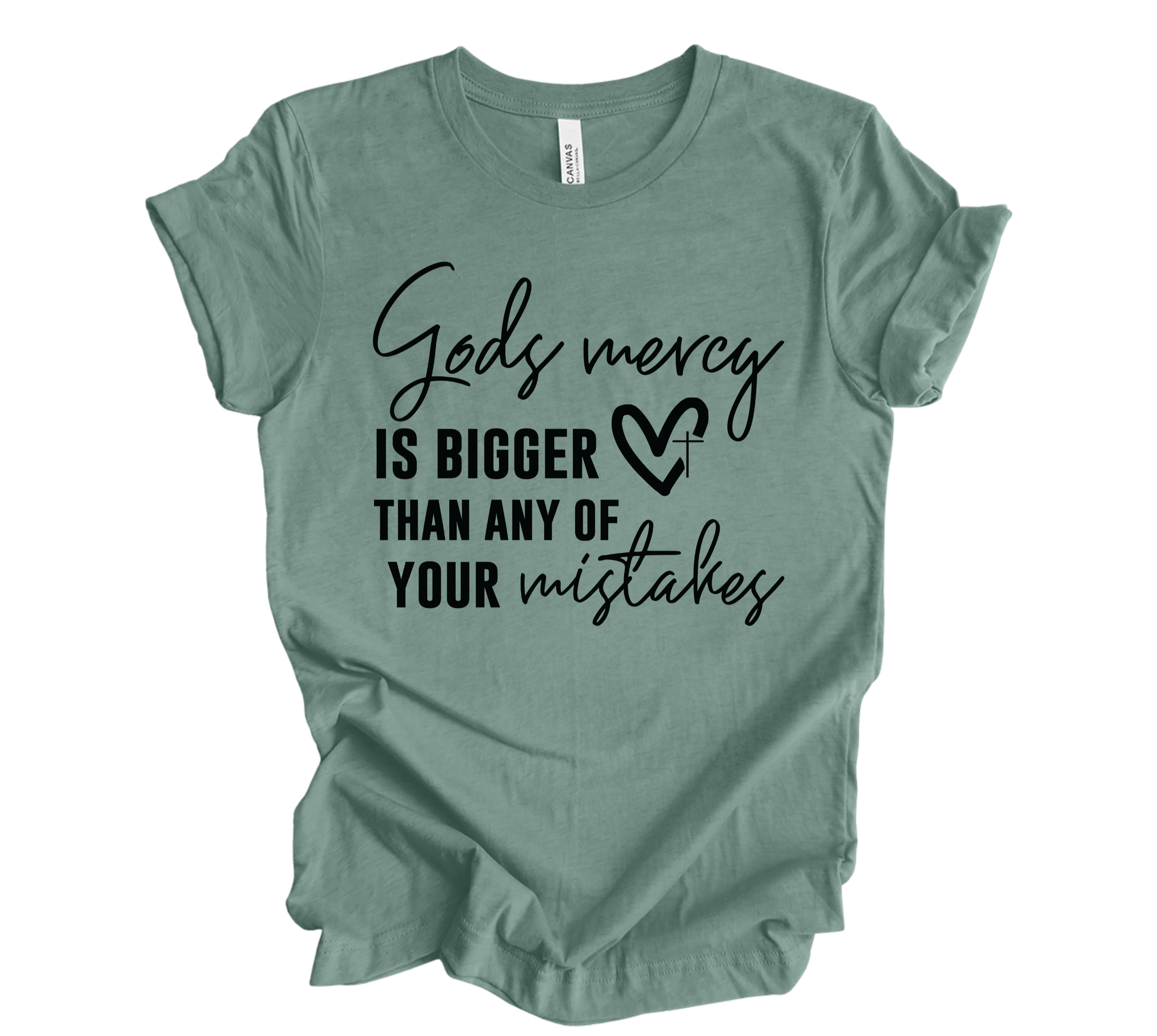 Faith-inspired Tee- "God's Mercy..."