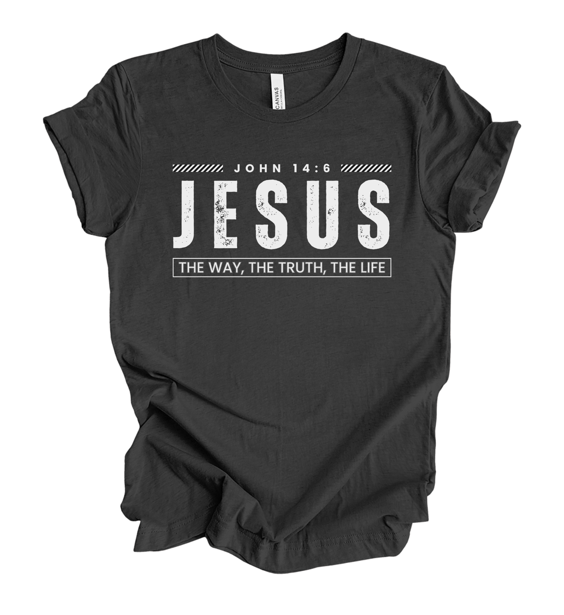 Faith-inspired Tee- "JESUS: The Way, The Truth, The Life-John 14:6"