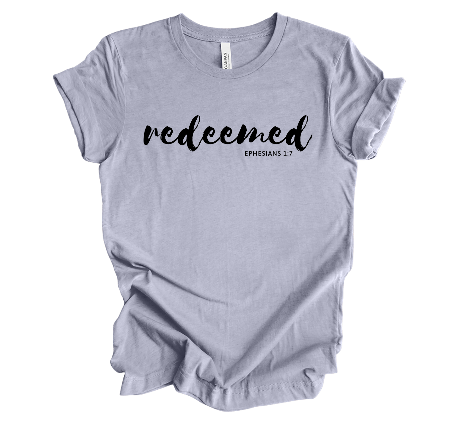 Faith-inspired Tee- "Redeemed-Ephesians 1:7"