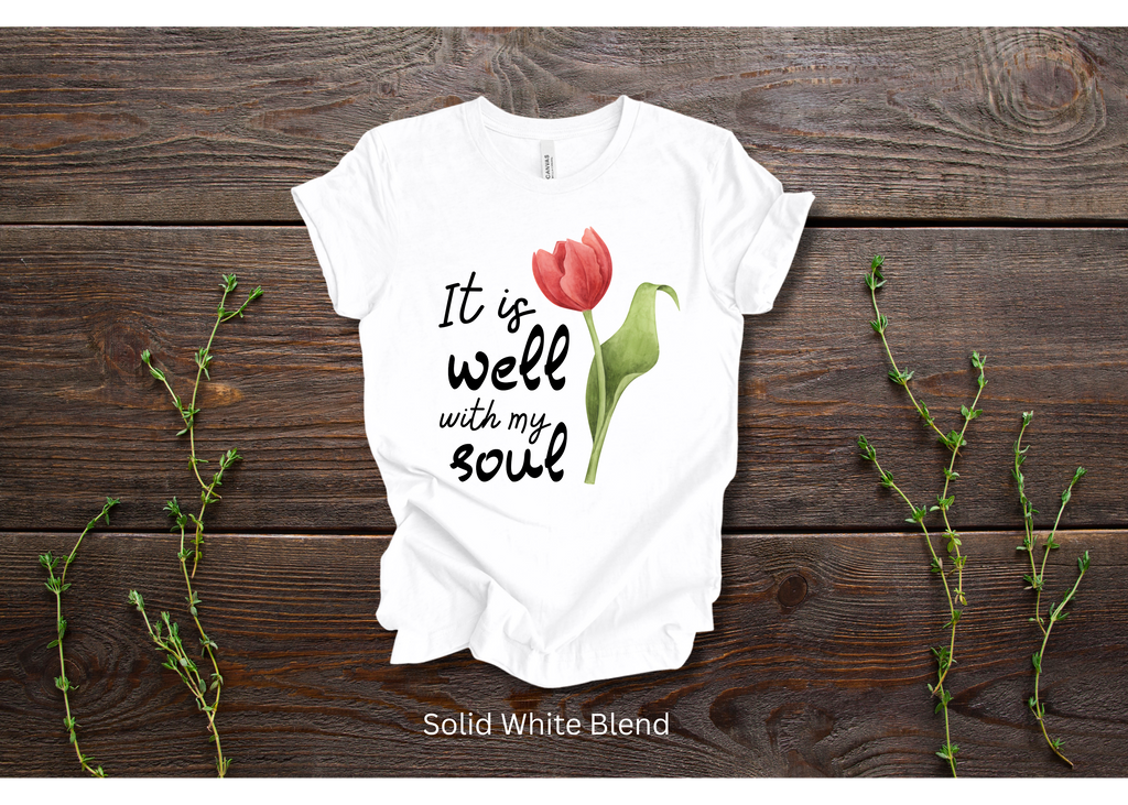 "It Is Well With My Soul" Crew T-shirt for ADULT/YOUTH
