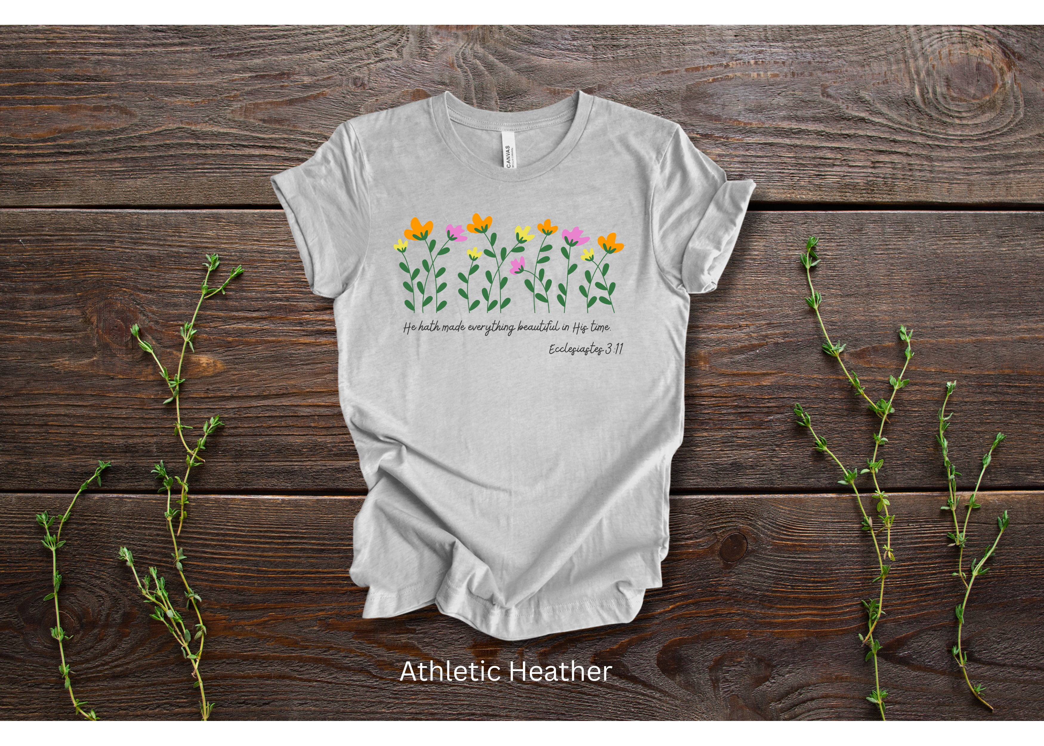 "He Hath Made Everything Beautiful in His Time" Crew T-shirt for ADULT/YOUTH