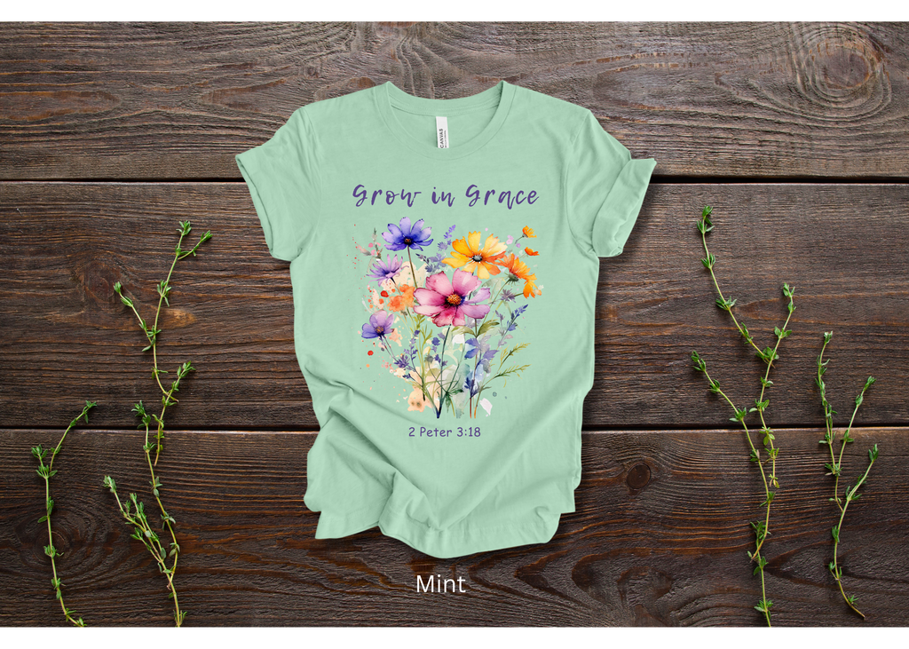 "Grow in Grace" Crew T-shirt for ADULT/YOUTH