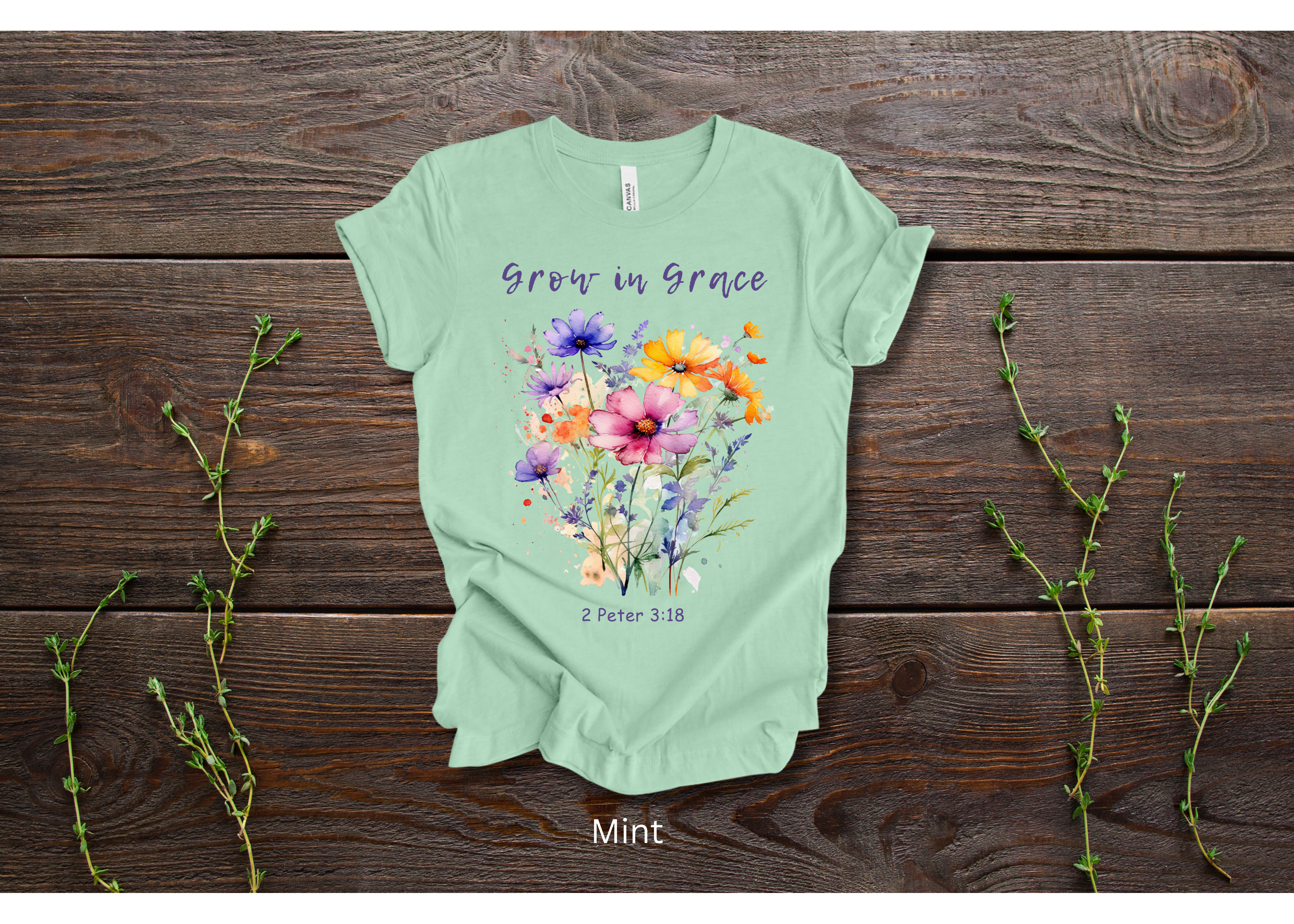 "Grow in Grace" Crew T-shirt for ADULT/YOUTH
