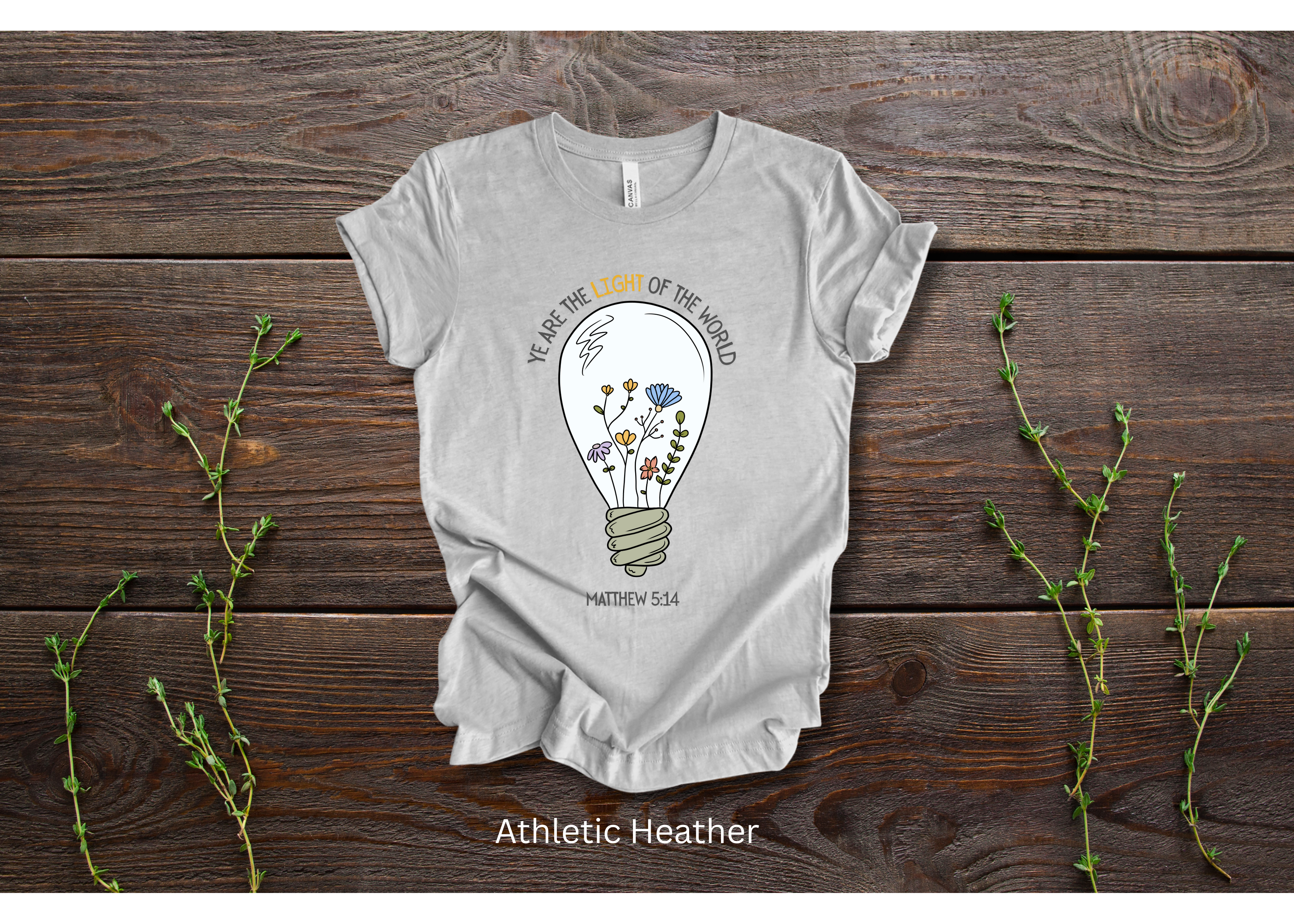 "Ye Are The Light of The World" Crew T-shirt for ADULT/YOUTH