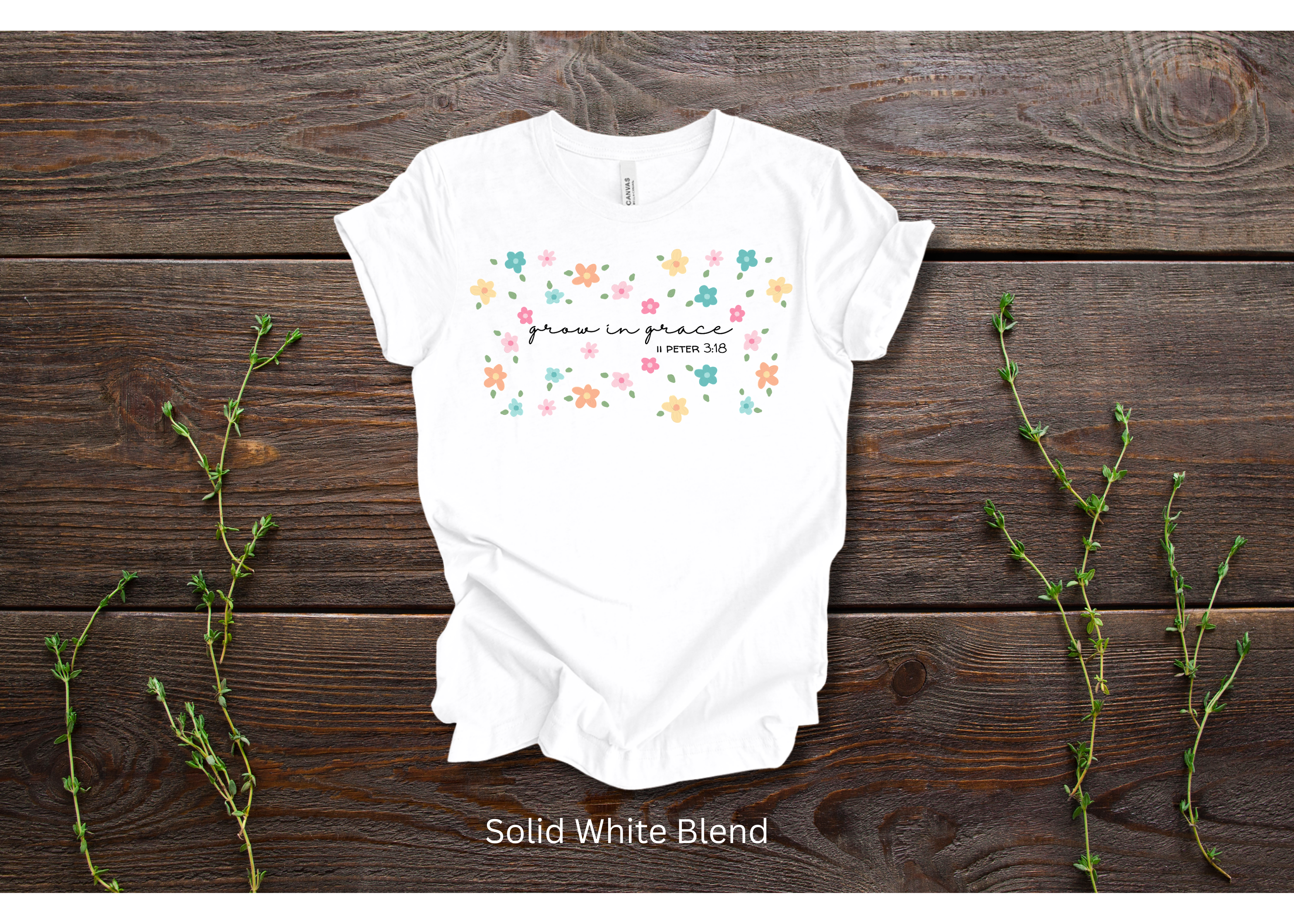 "Grow in Grace" Simple Crew T-shirt for ADULT/YOUTH