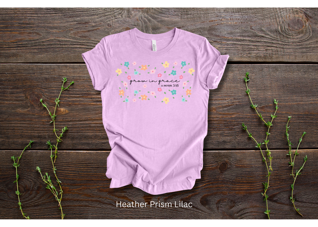 "Grow in Grace" Simple Crew T-shirt for ADULT/YOUTH