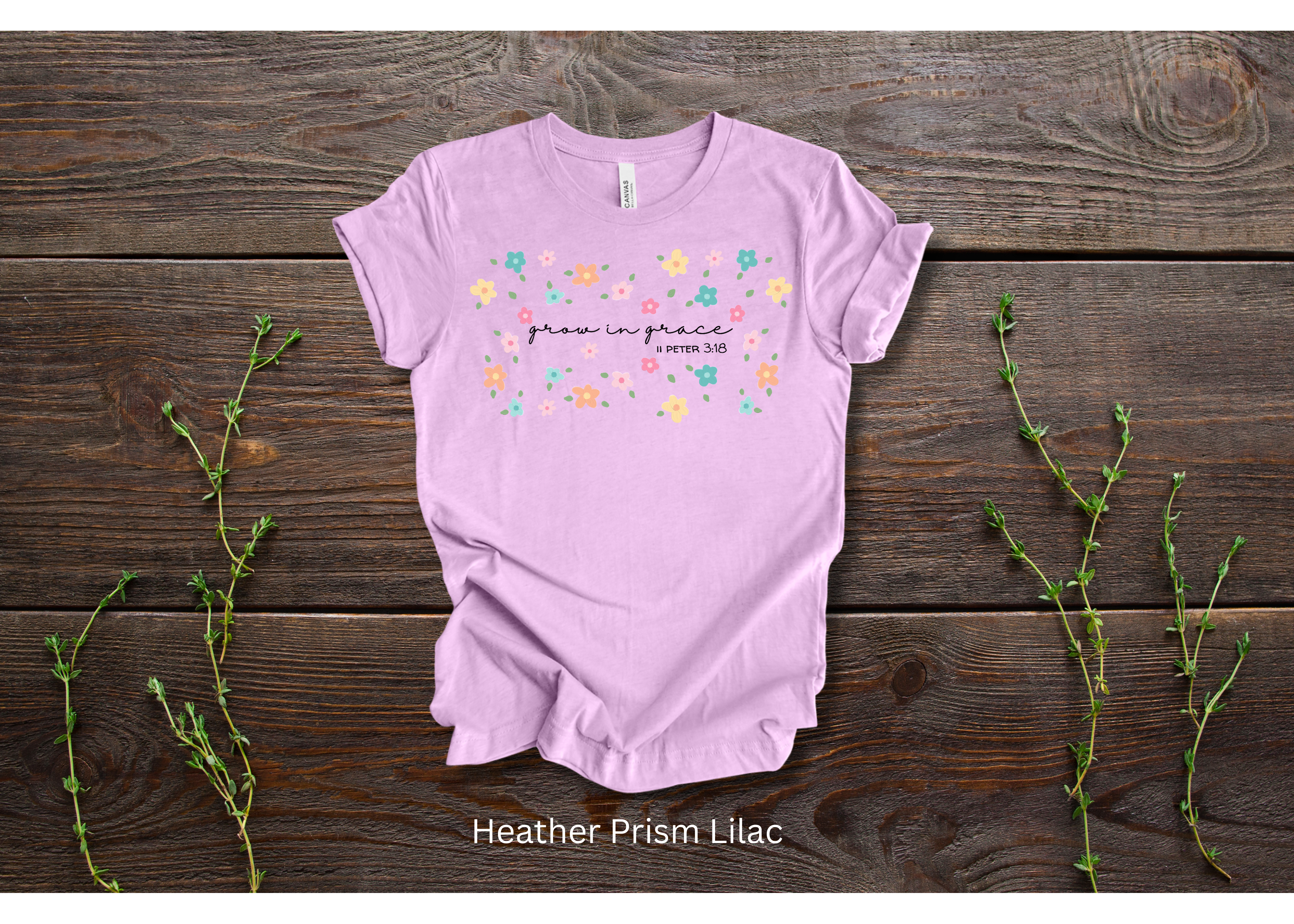 "Grow in Grace" Simple Crew T-shirt for ADULT/YOUTH