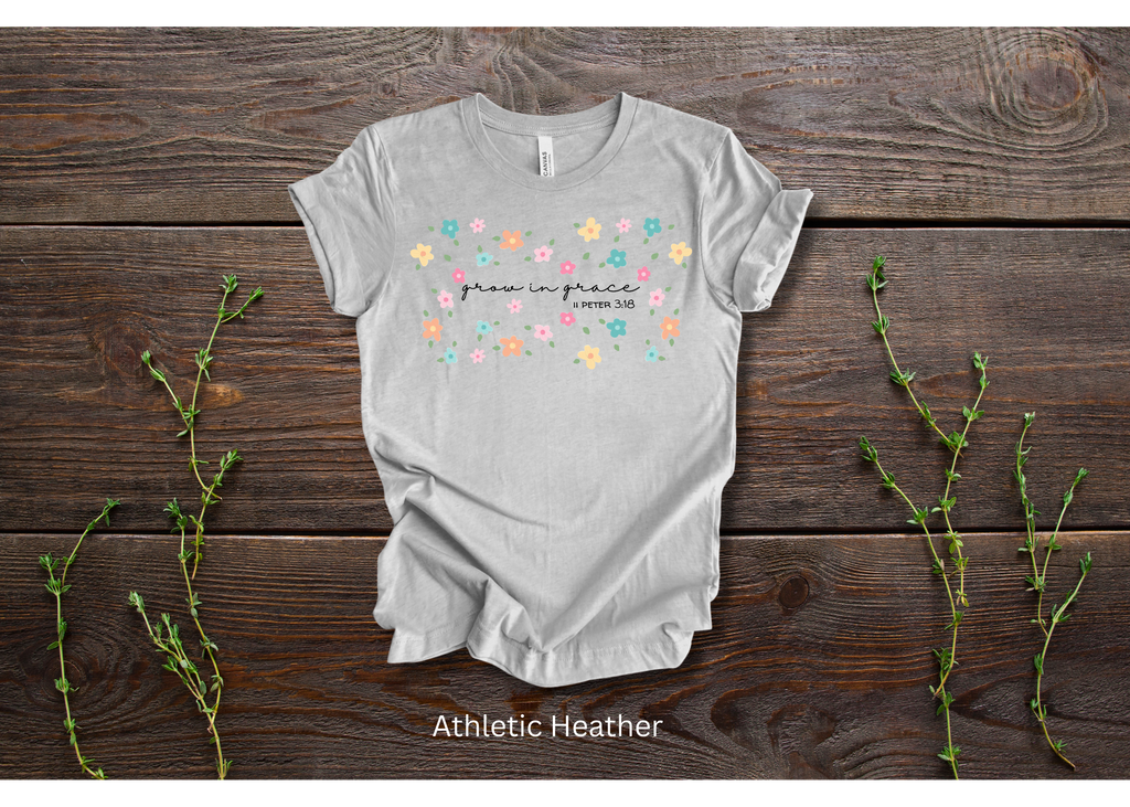 "Grow in Grace" Simple Crew T-shirt for ADULT/YOUTH