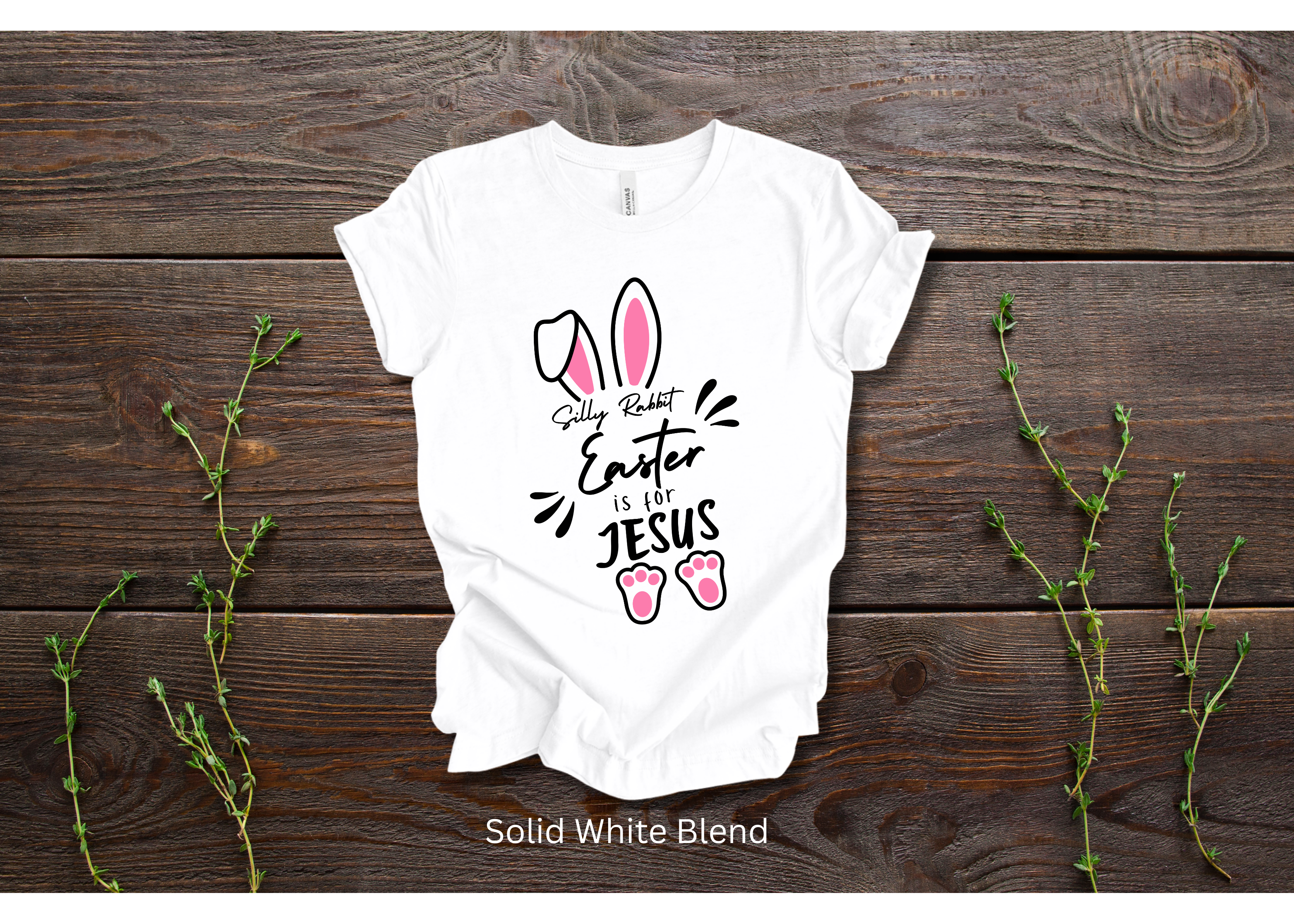 "Silly Rabbit, Easter is for Jesus" Crew T-shirt for ADULT/YOUTH/TODDLERS/INFANTS