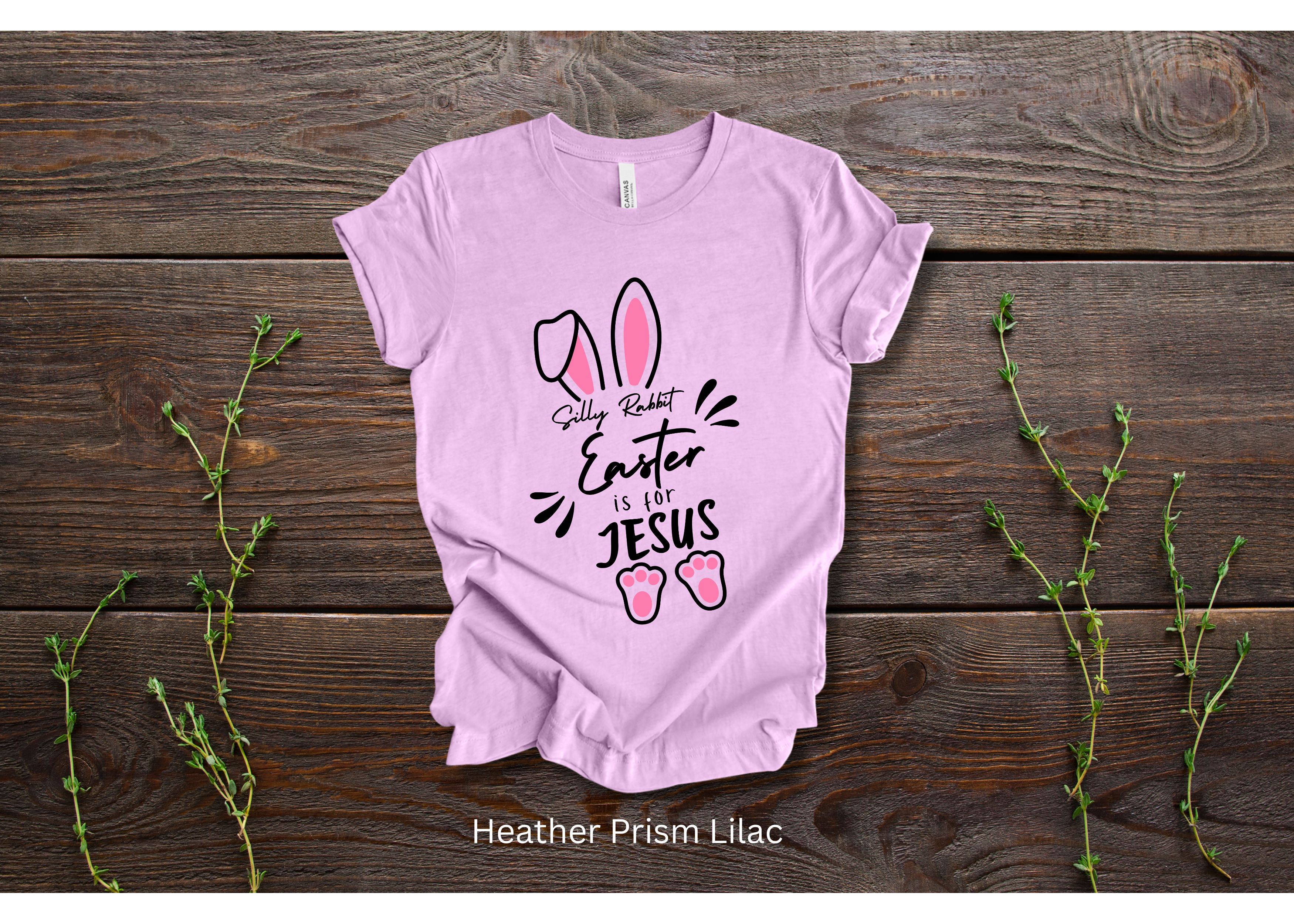 "Silly Rabbit, Easter is for Jesus" Crew T-shirt for ADULT/YOUTH/TODDLERS/INFANTS
