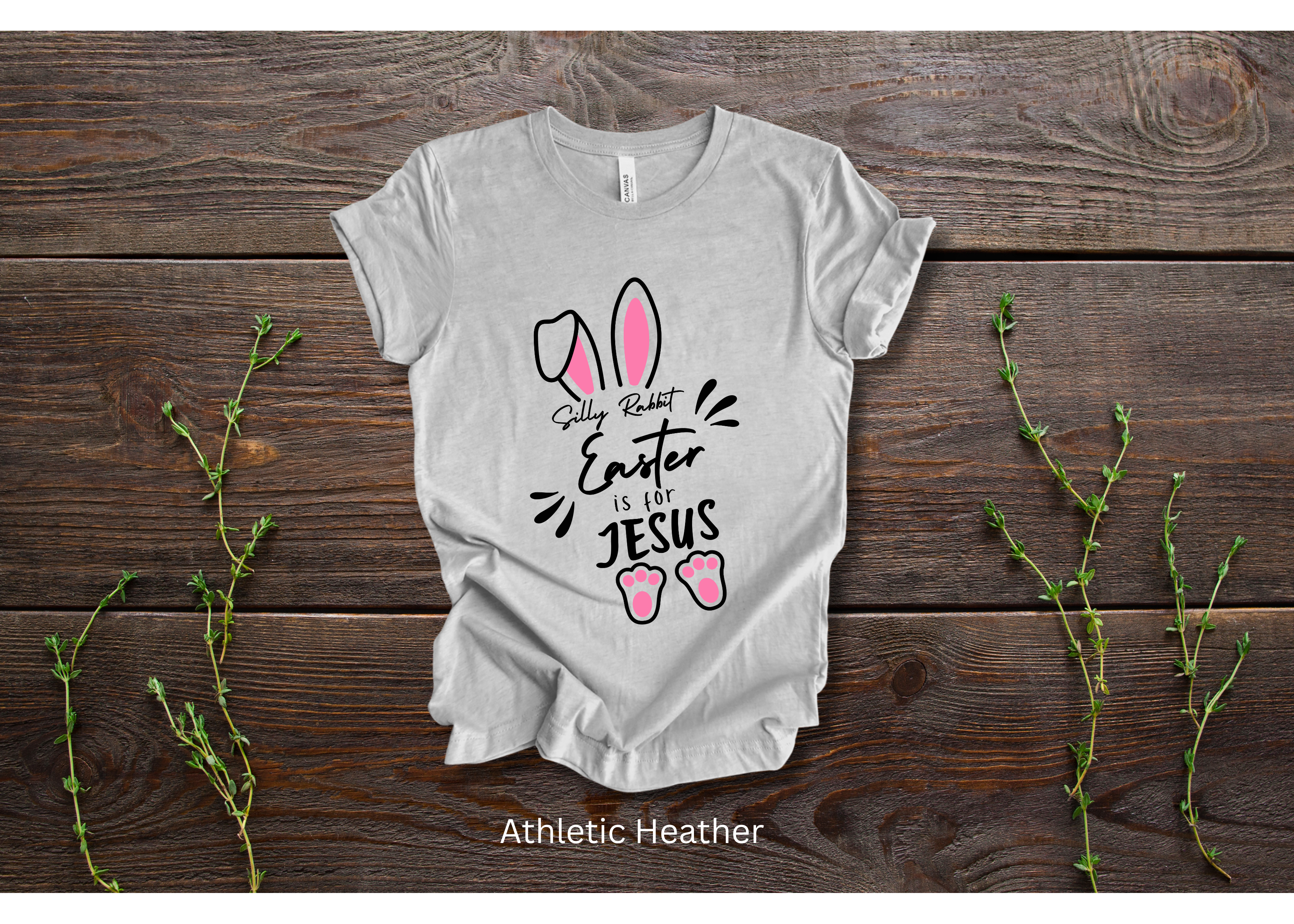 "Silly Rabbit, Easter is for Jesus" Crew T-shirt for ADULT/YOUTH/TODDLERS/INFANTS