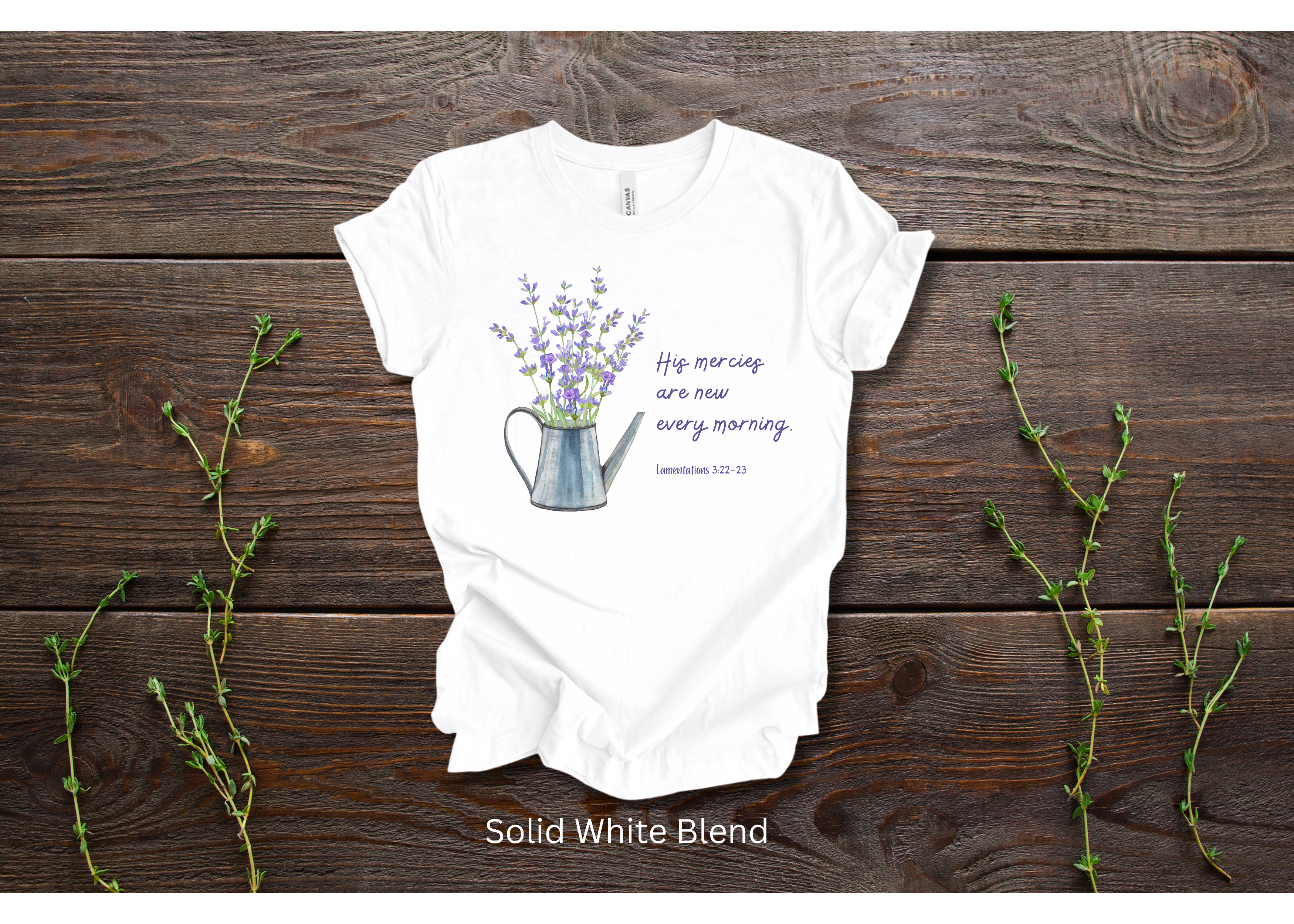 "His Mercies Are New Every Morning" Crew T-shirt for ADULT/YOUTH