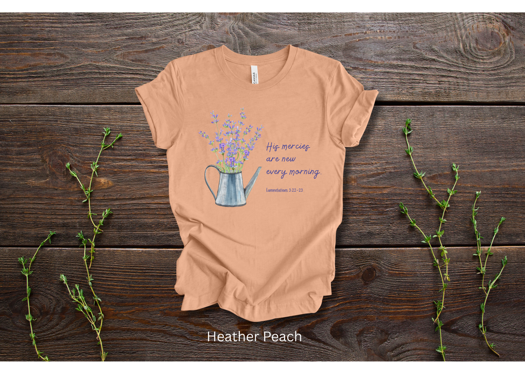 "His Mercies Are New Every Morning" Crew T-shirt for ADULT/YOUTH