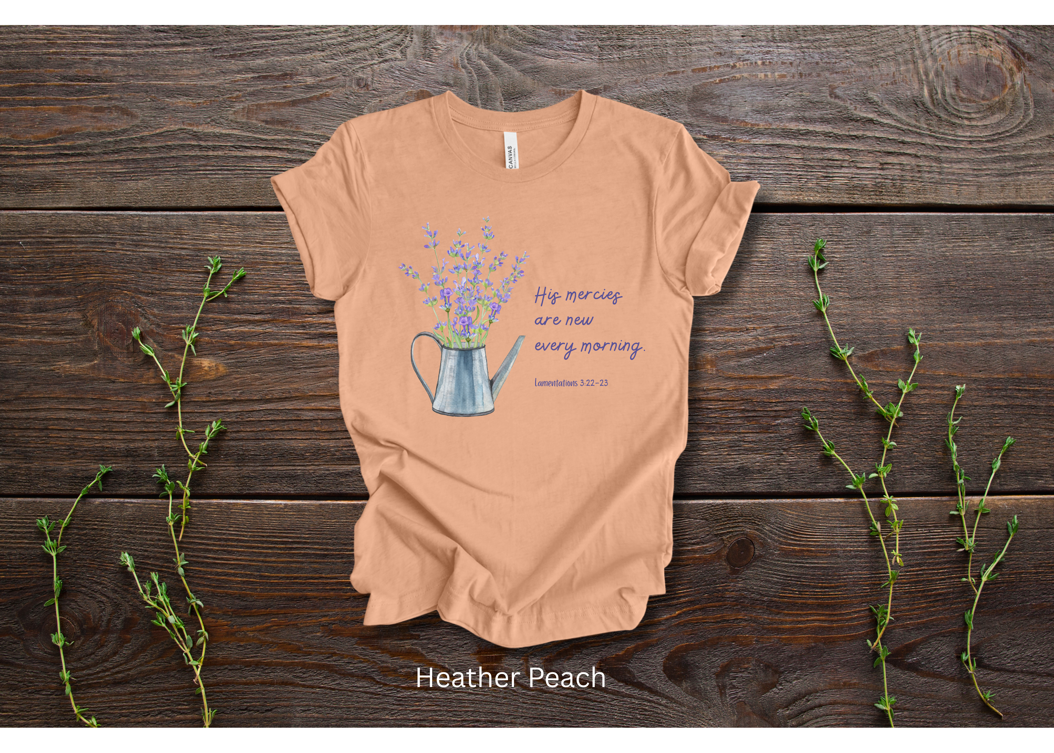 "His Mercies Are New Every Morning" Crew T-shirt for ADULT/YOUTH