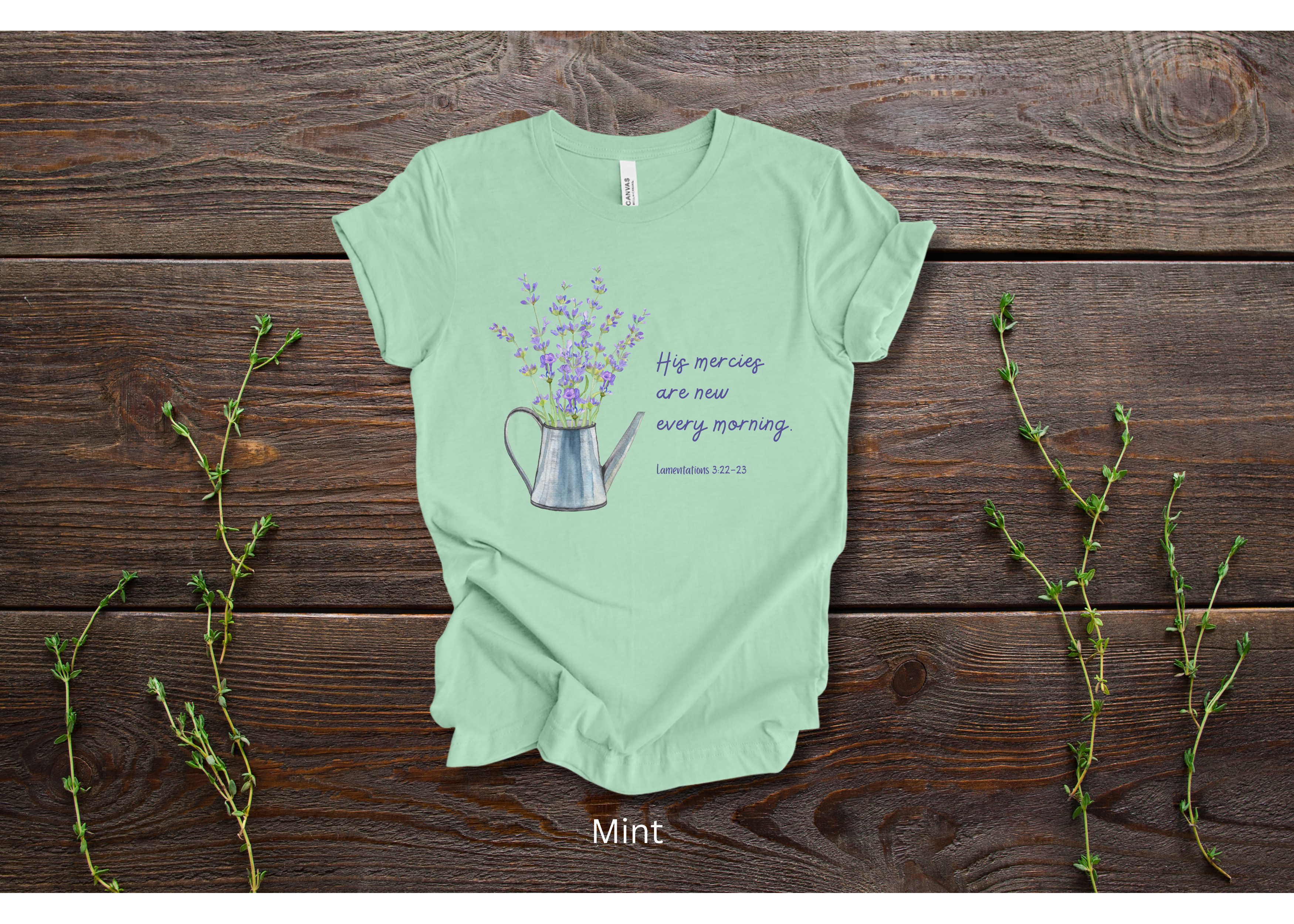 "His Mercies Are New Every Morning" Crew T-shirt for ADULT/YOUTH