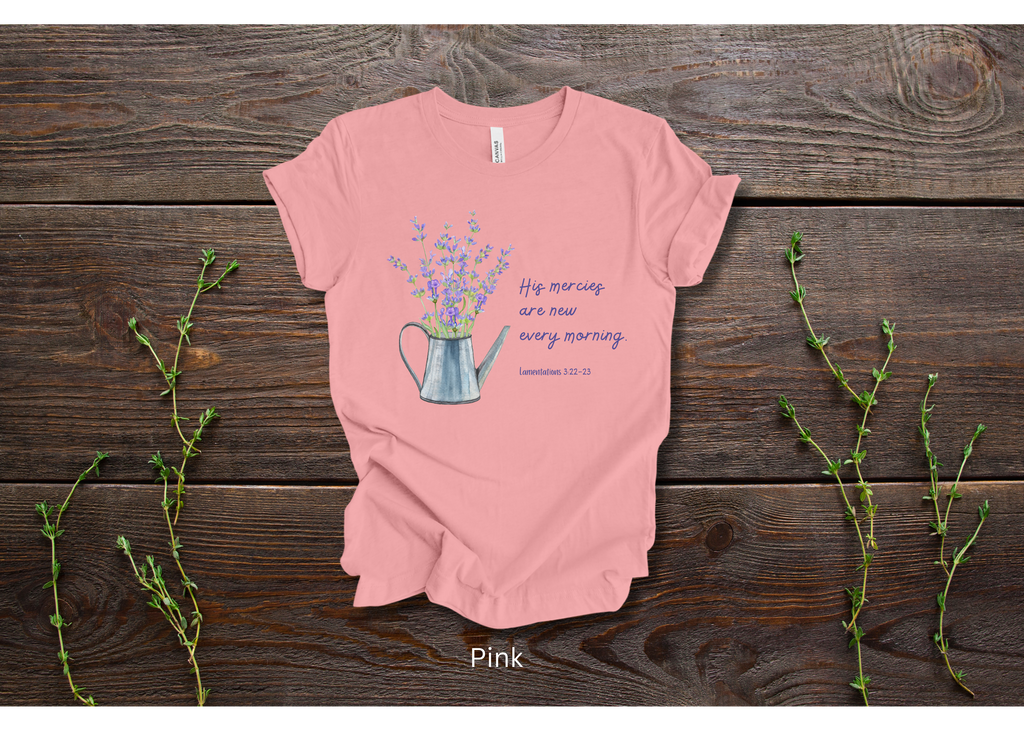"His Mercies Are New Every Morning" Crew T-shirt for ADULT/YOUTH