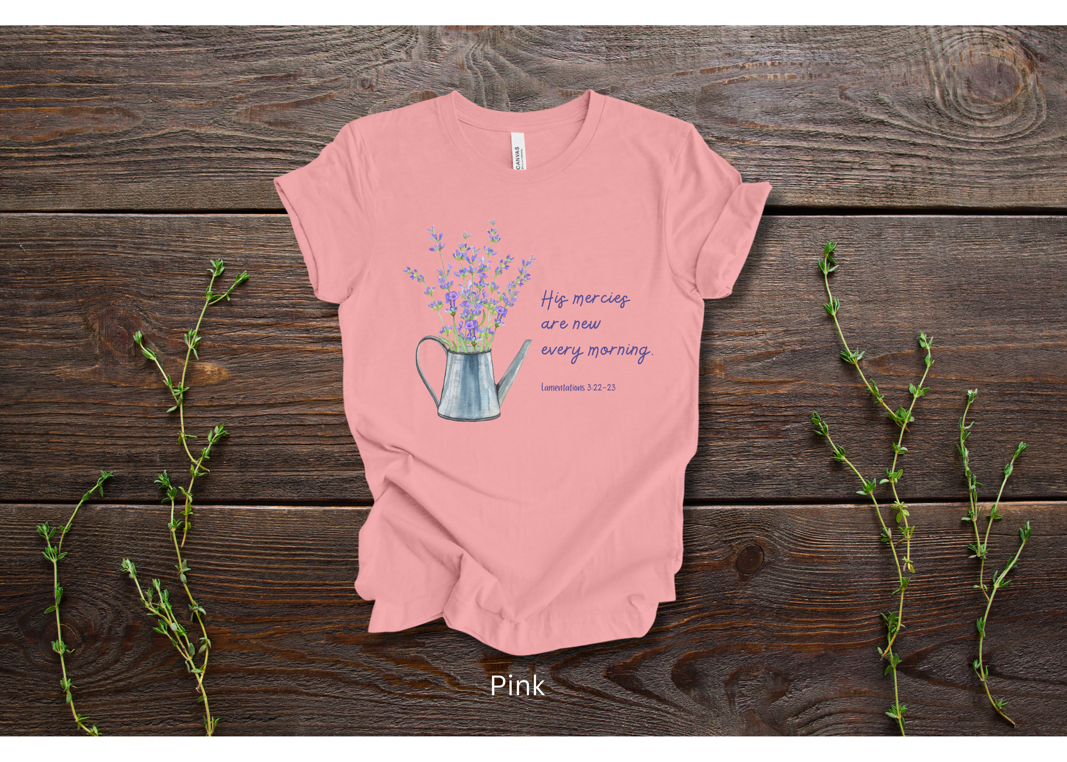 "His Mercies Are New Every Morning" Crew T-shirt for ADULT/YOUTH