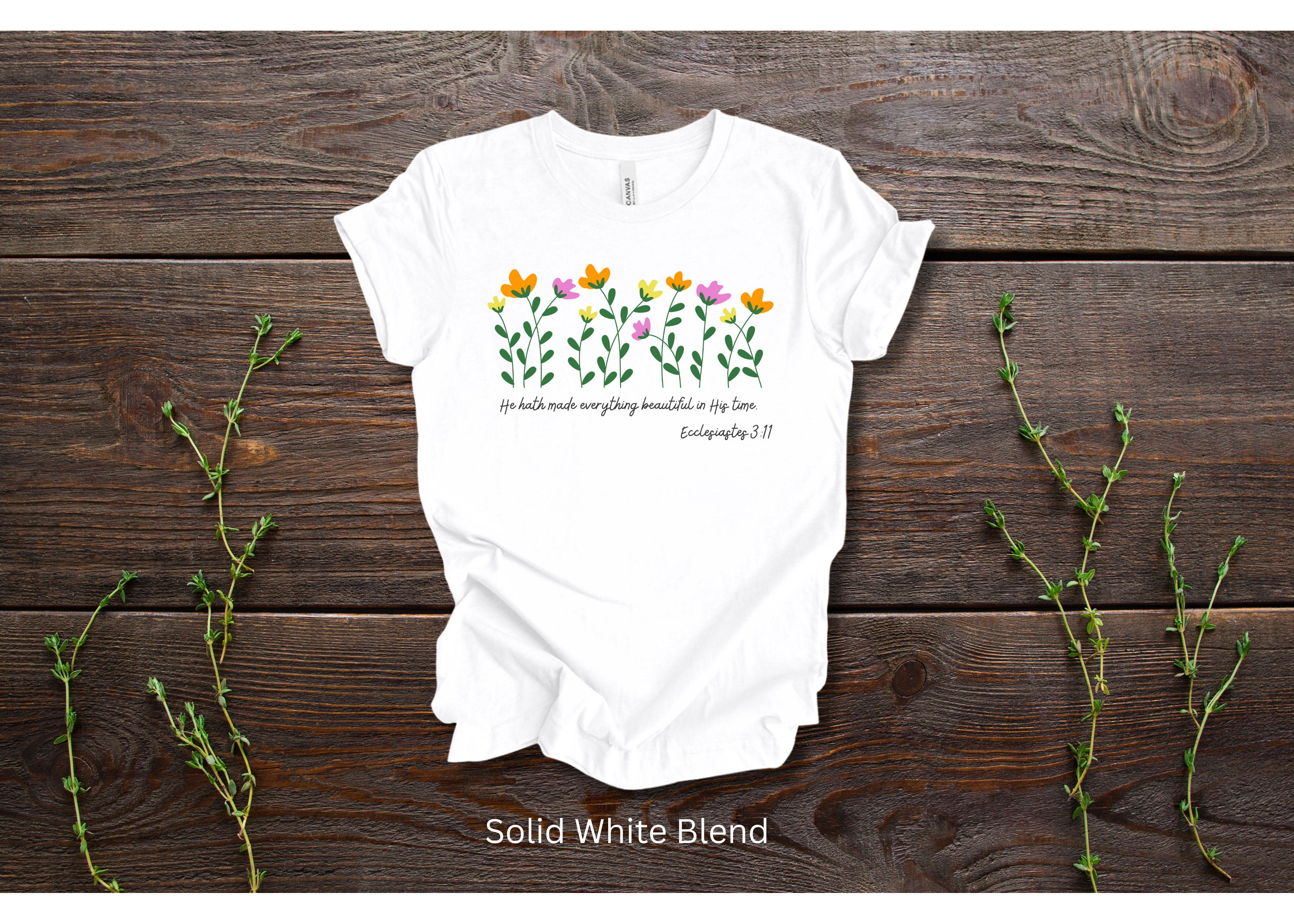 "He Hath Made Everything Beautiful in His Time" Crew T-shirt for ADULT/YOUTH