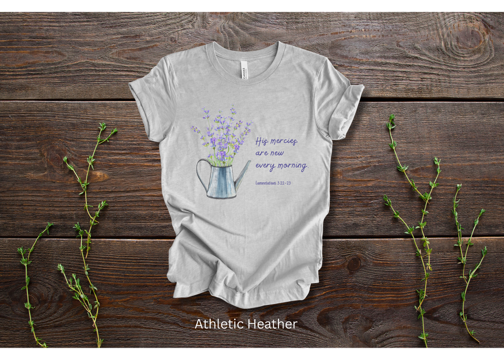 "His Mercies Are New Every Morning" Crew T-shirt for ADULT/YOUTH