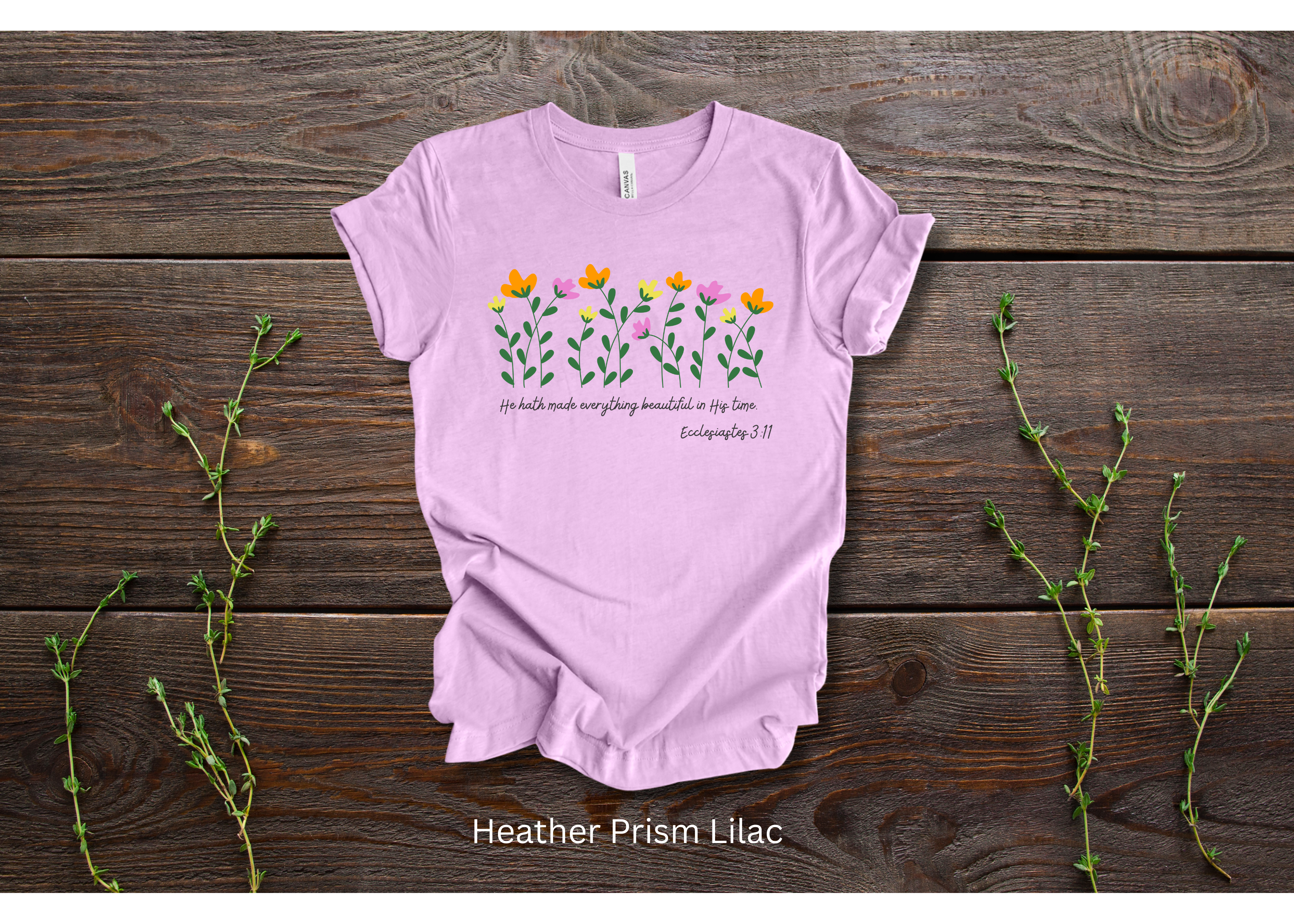 "He Hath Made Everything Beautiful in His Time" Crew T-shirt for ADULT/YOUTH