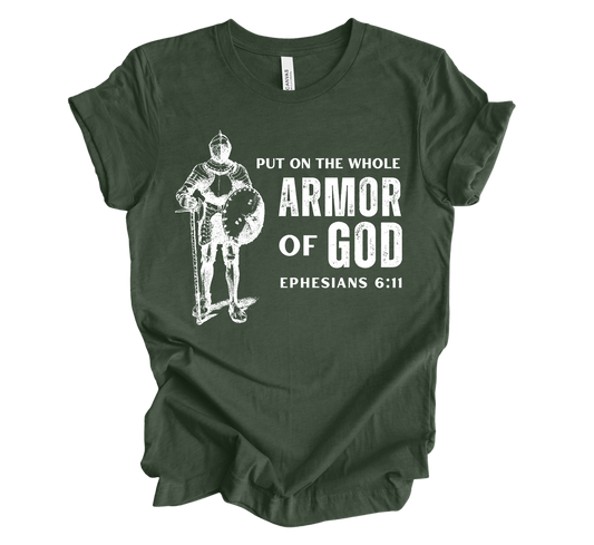Faith-inspired Tee- "Armor of God"