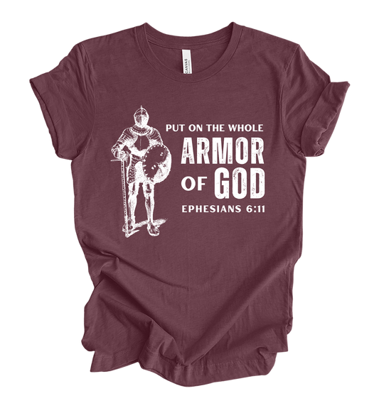 Faith-inspired Tee- "Armor of God"
