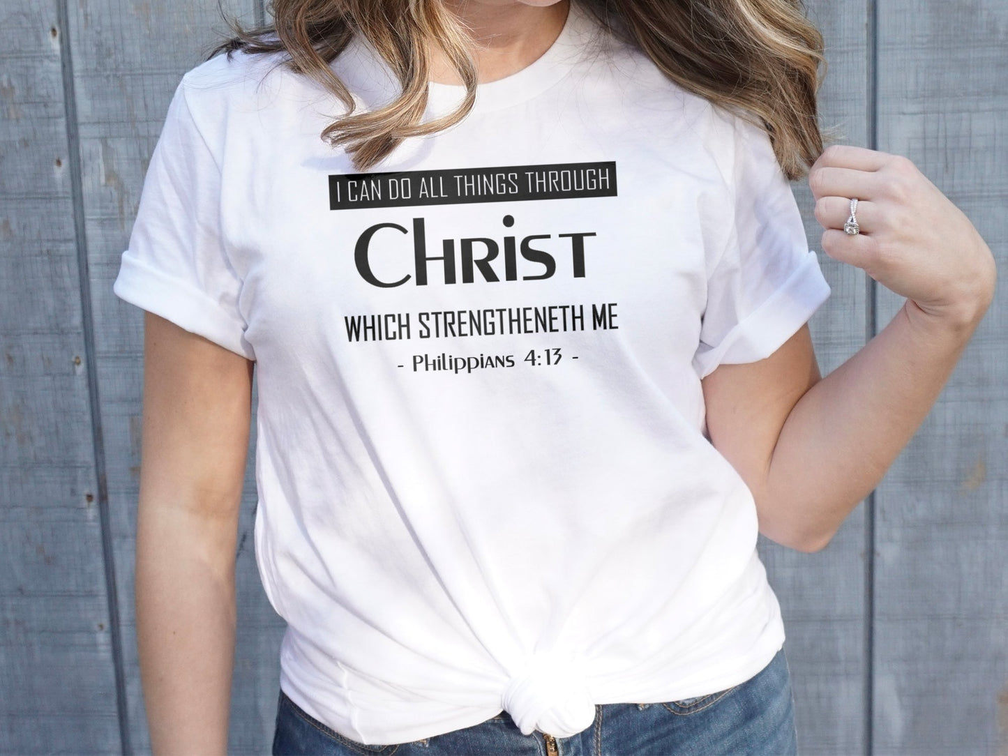 "I Can Do All Things Through Christ...Phil.4:13" Shirt- Ladies' and Men's Apparel