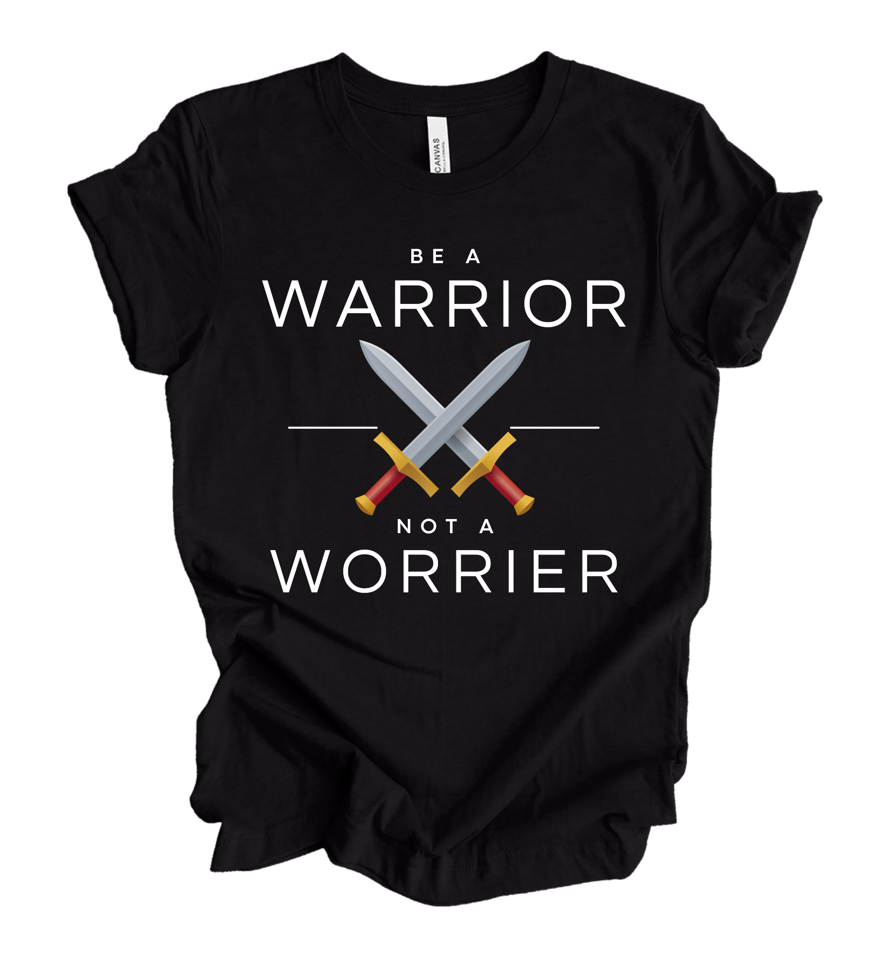 Faith-inspired Tee- "Be A Warrior Not A Worrier"