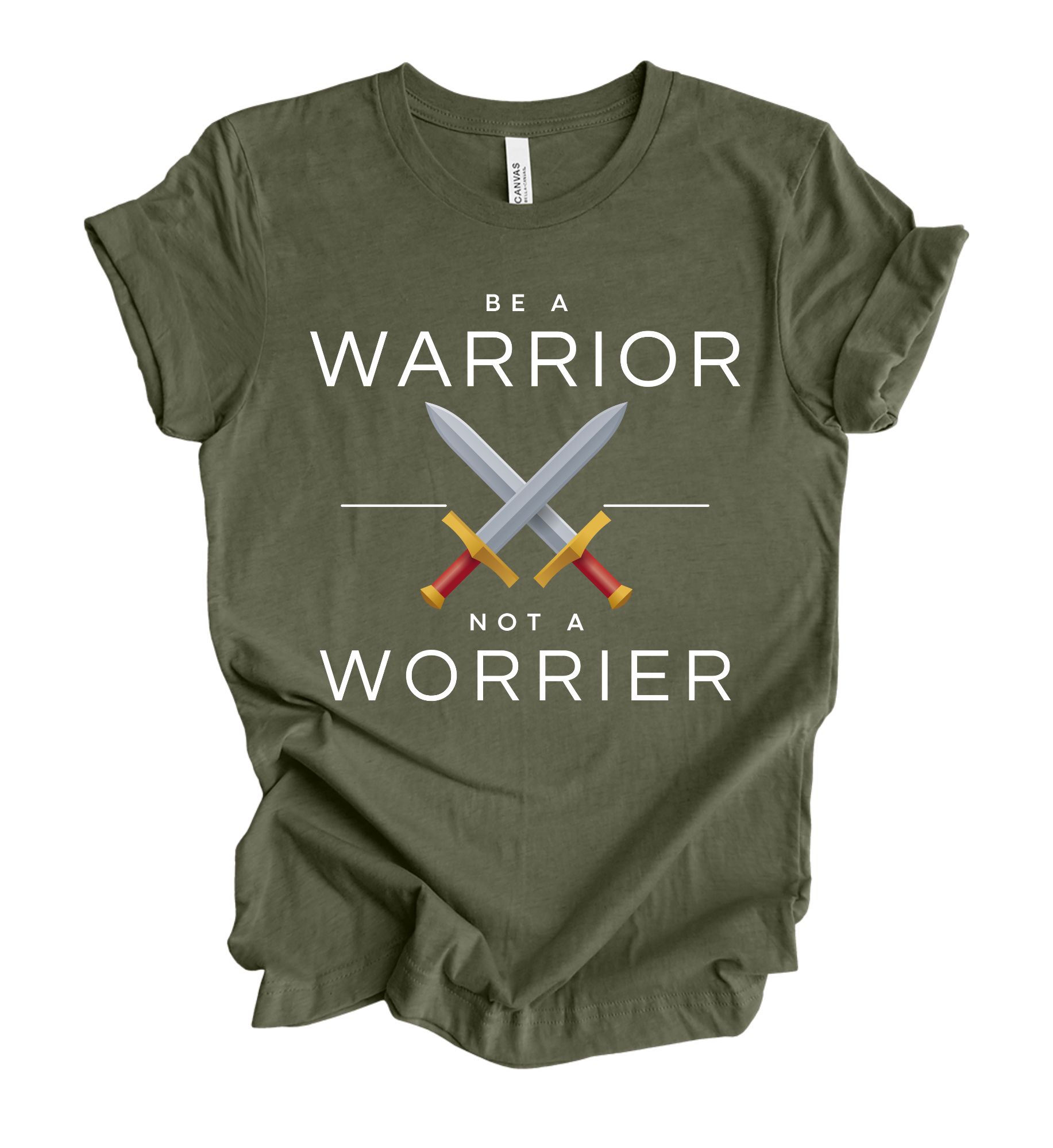 Faith-inspired Tee- "Be A Warrior Not A Worrier"