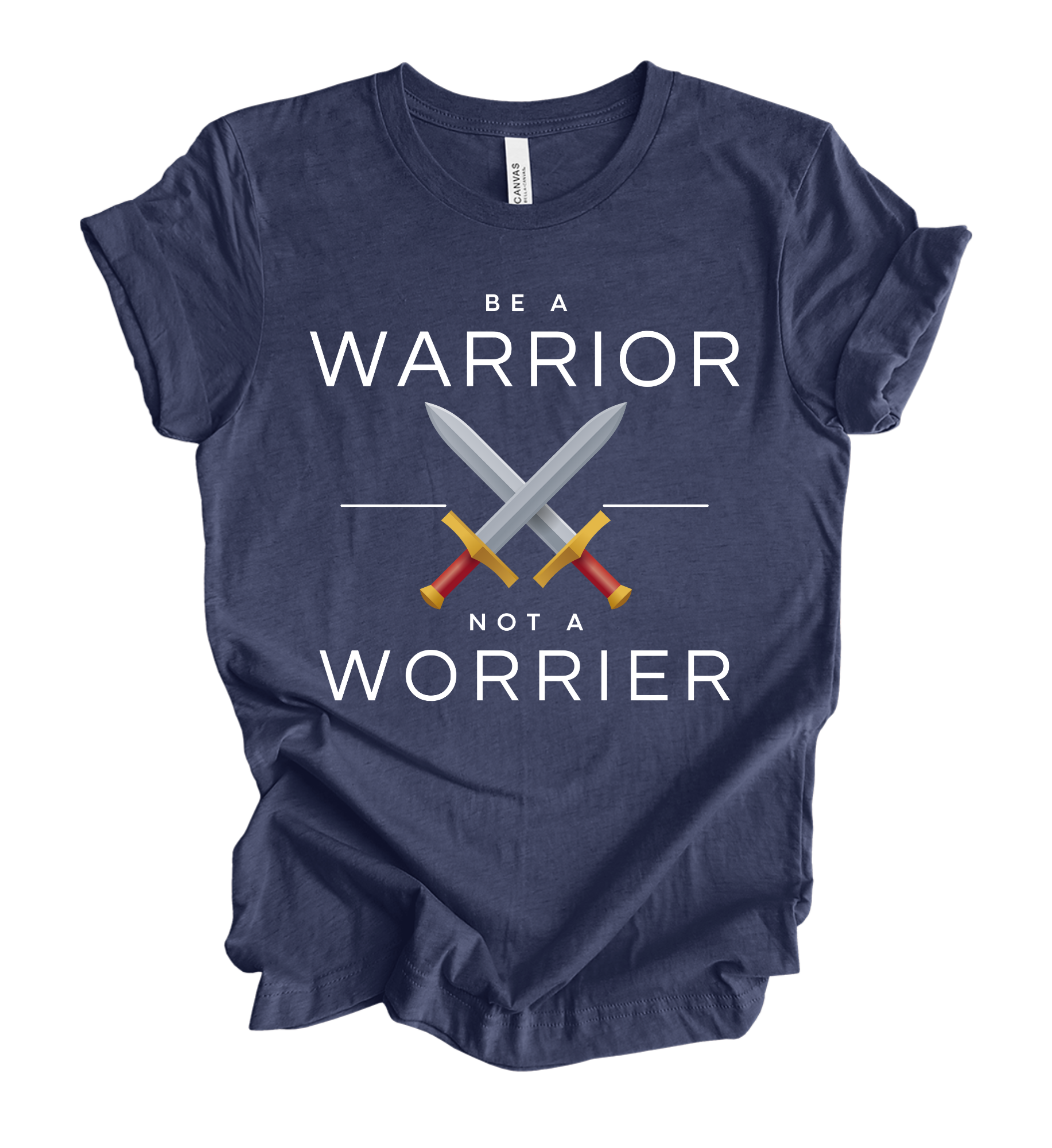 Faith-inspired Tee- "Be A Warrior Not A Worrier"