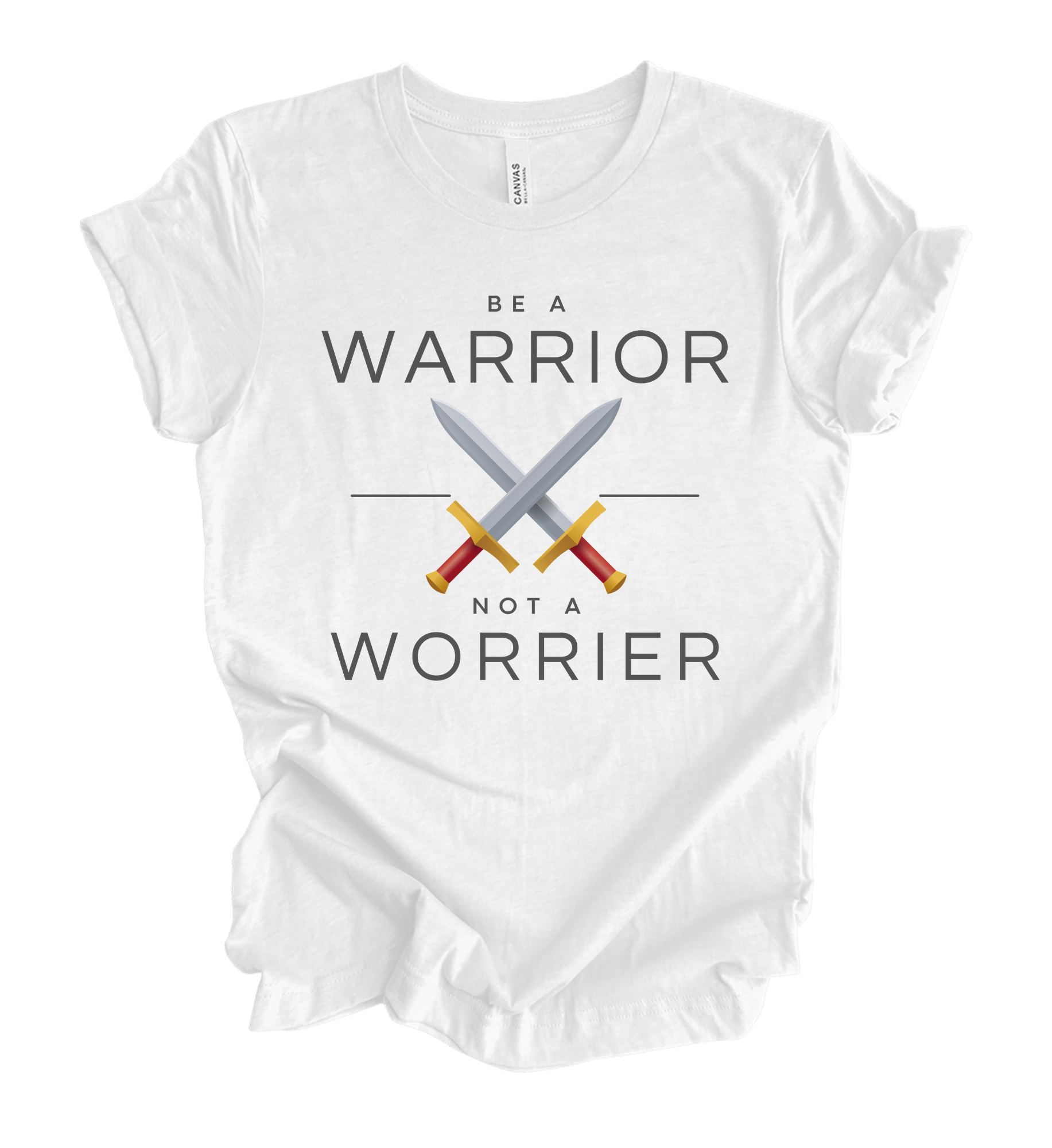 Faith-inspired Tee- "Be A Warrior Not A Worrier"