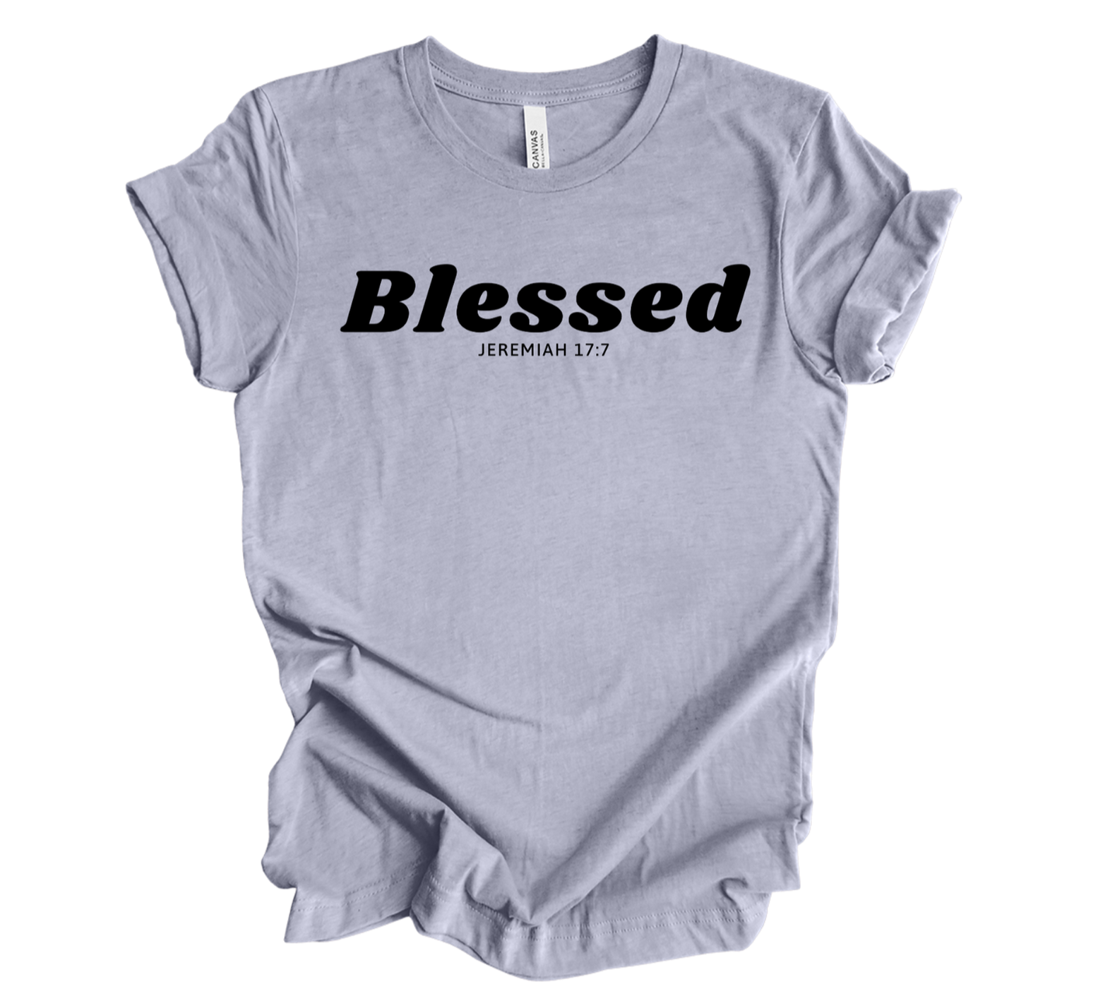 Faith-inspired Tee- "Blessed-Jeremiah 17:7"