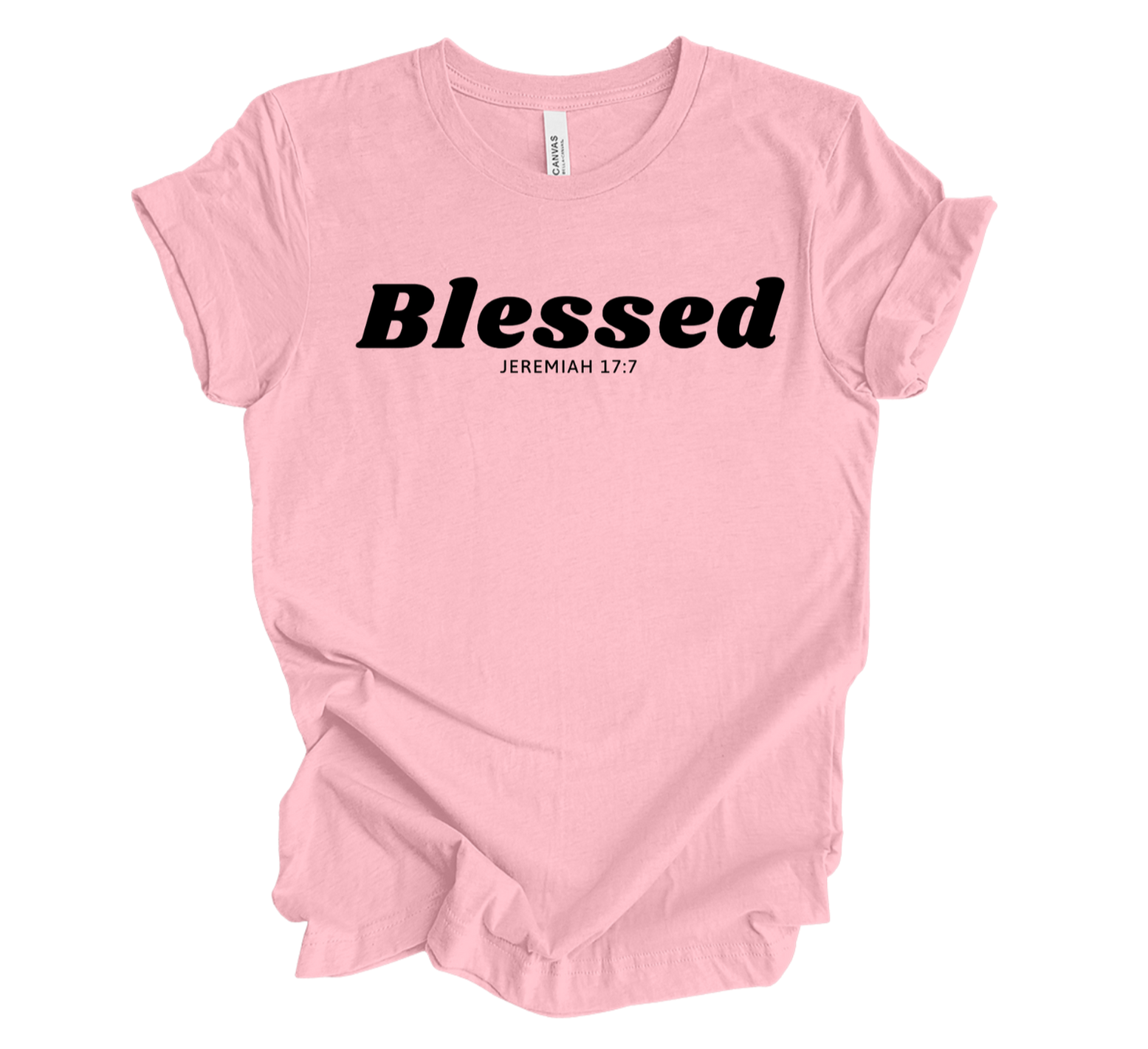 Faith-inspired Tee- "Blessed-Jeremiah 17:7"