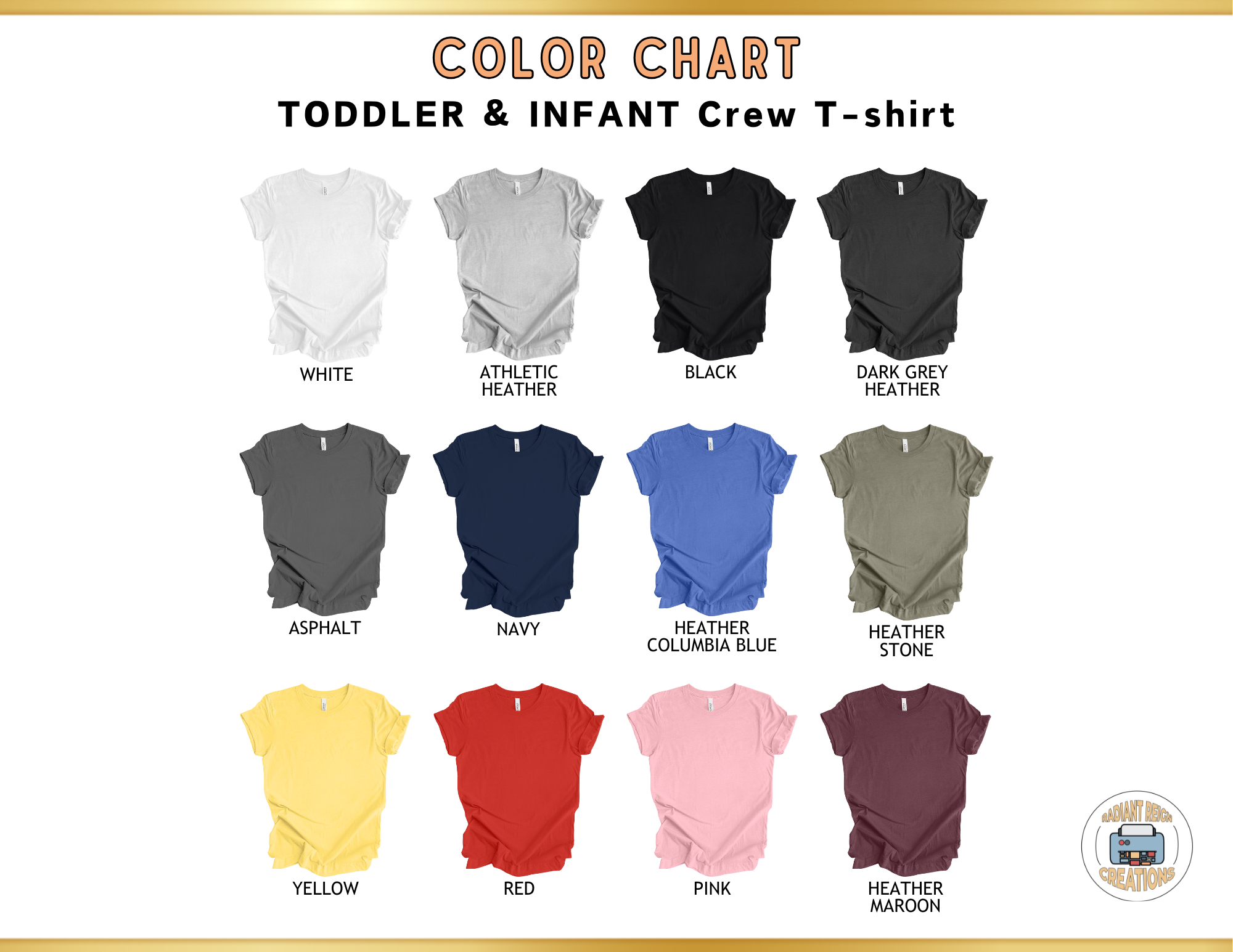 "Custom TEXT/IMAGE T-shirts"-TODDLER and INFANT