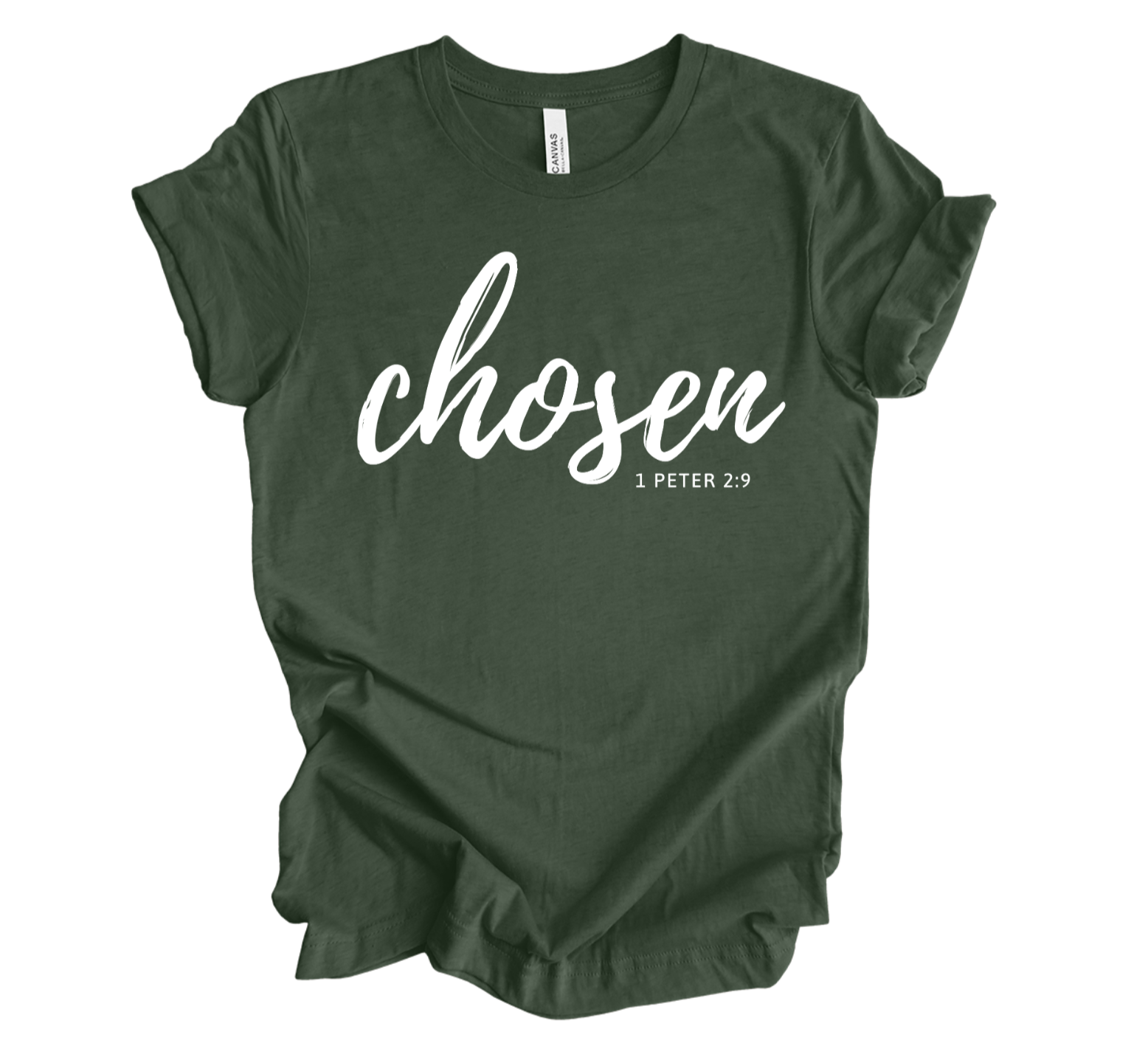 Faith-inspired Tee- "Chosen-1 Peter 2:9"