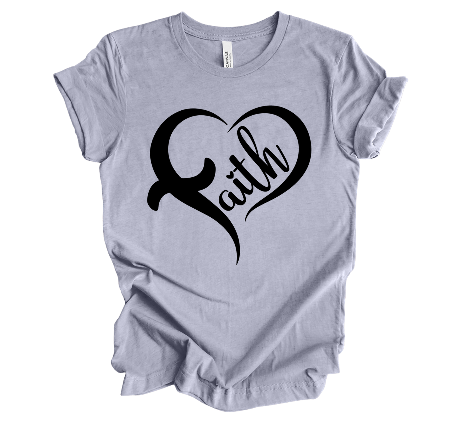 Faith-inspired Tee- "Faith-Heart"