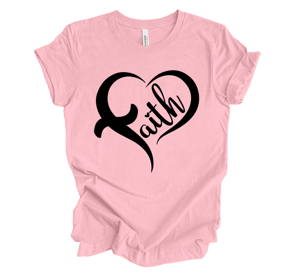 Faith-inspired Tee- "Faith-Heart"