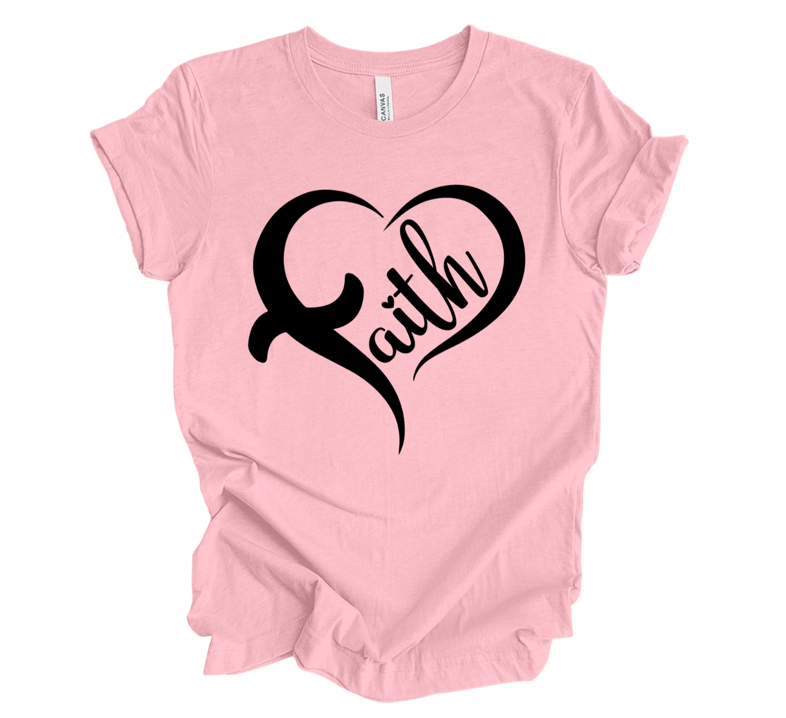 Faith-inspired Tee- "Faith-Heart"