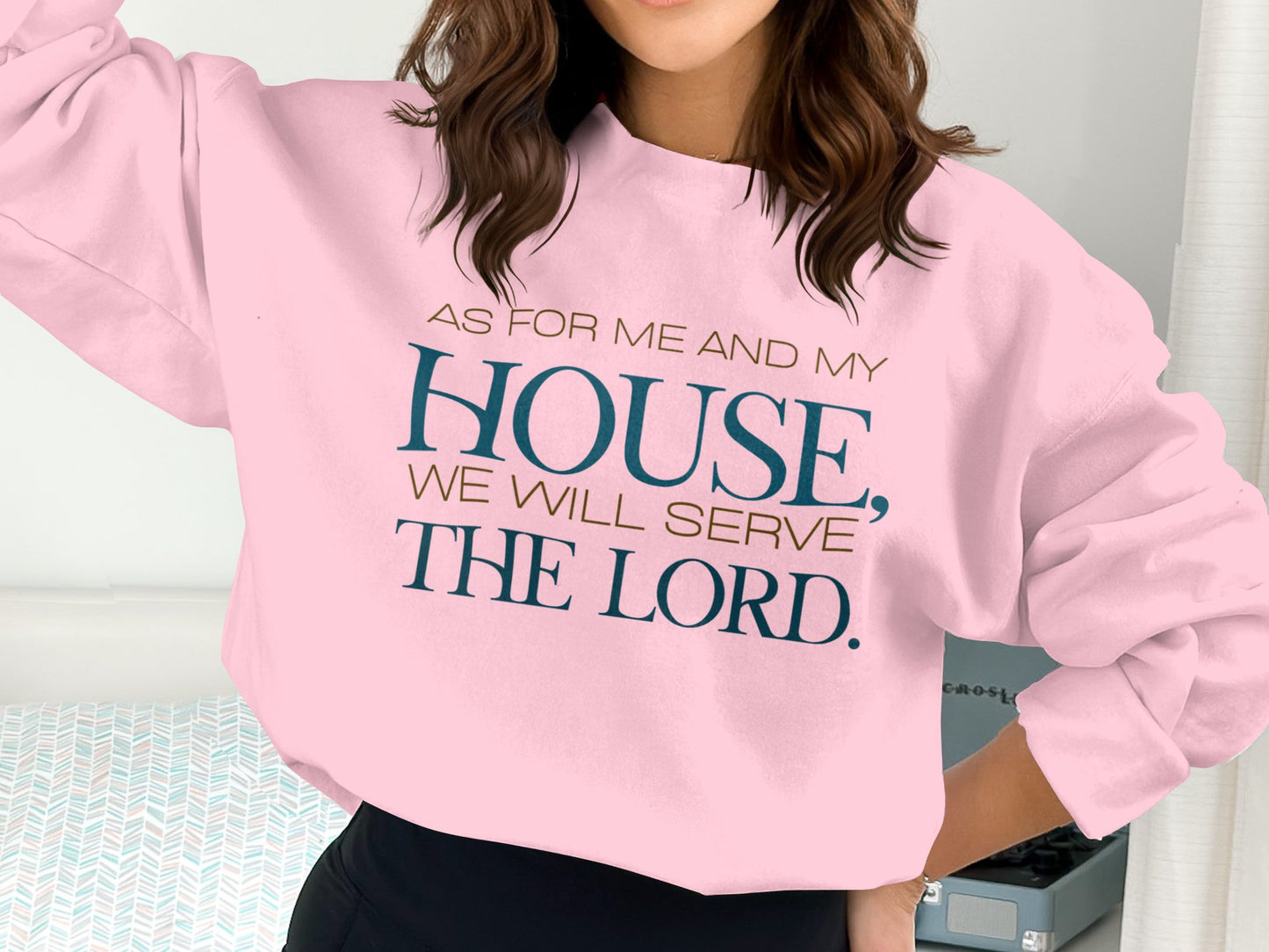 "As for me and my house we will serve the Lord" Shirt- Ladies' and Men's Apparel