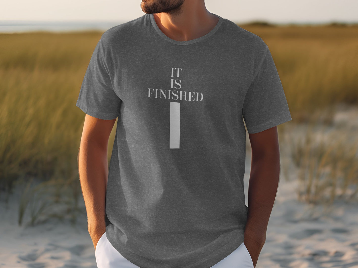 "It Is Finished (Cross)" Shirt- Ladies' and Men's Apparel