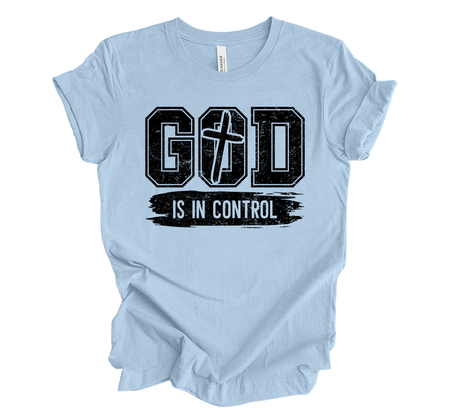 Faith-inspired Tee- "GOD is in Control"