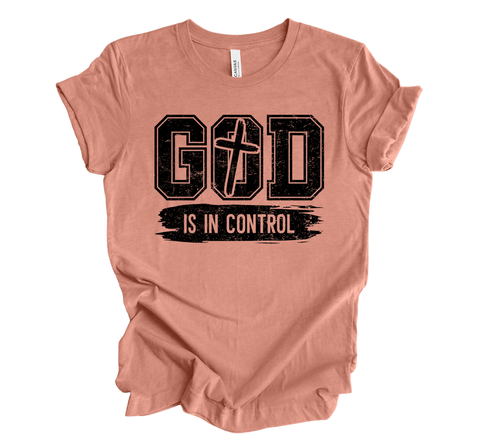 Faith-inspired Tee- "GOD is in Control"