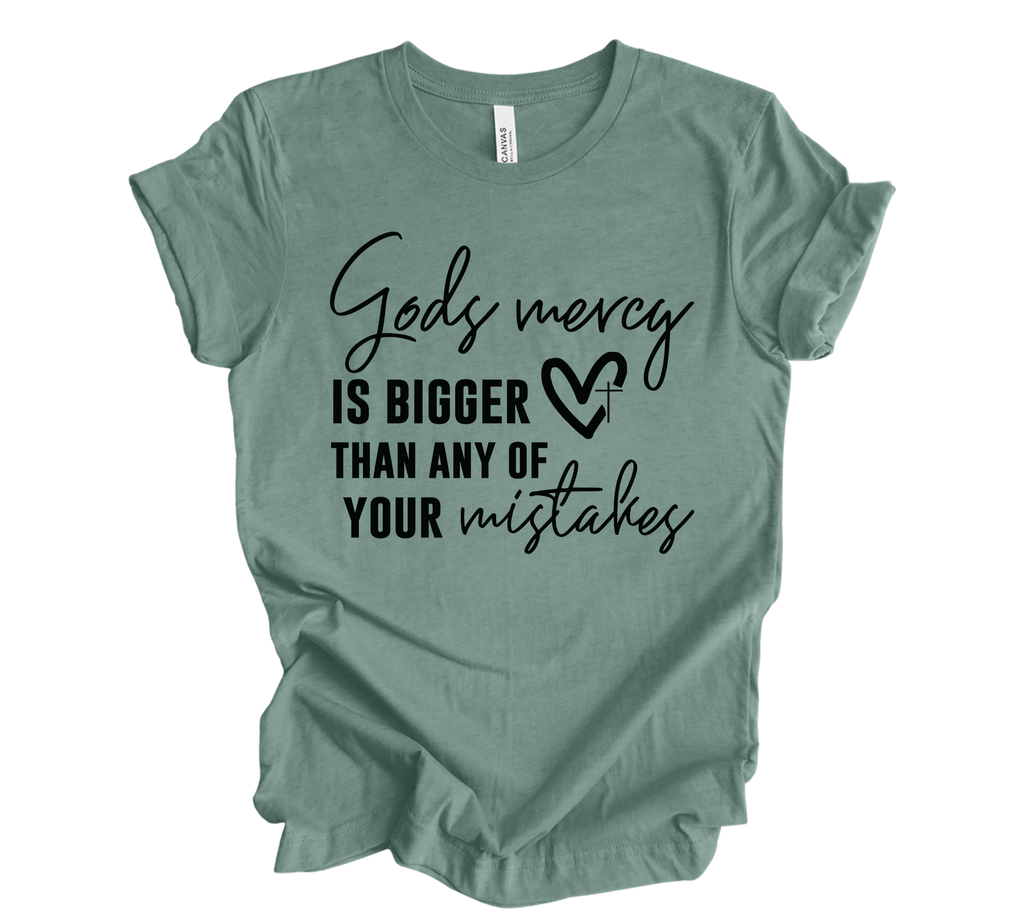 Faith-inspired Tee- "God's Mercy..."