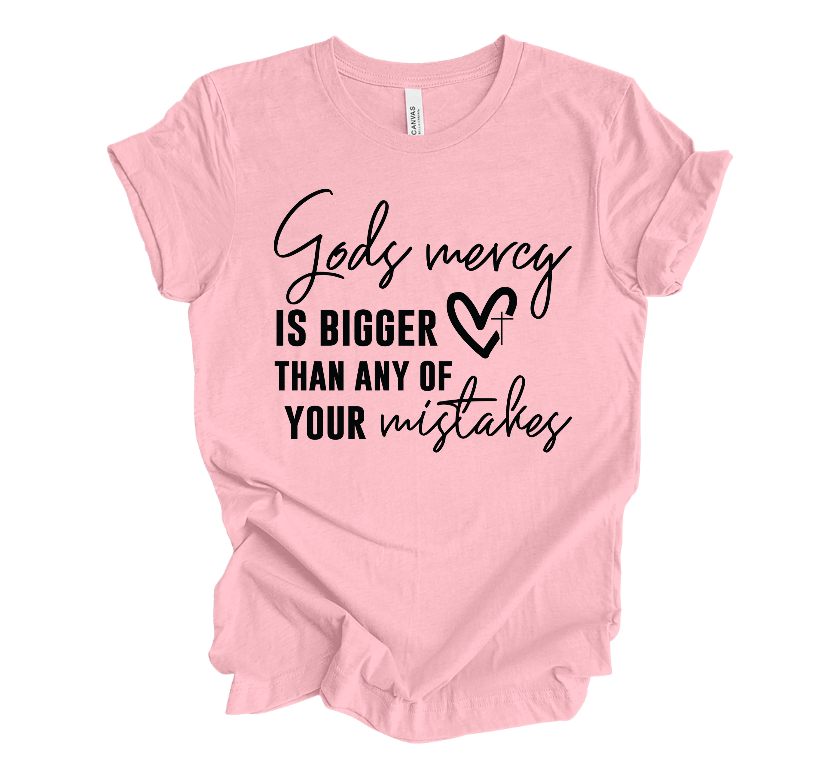 Faith-inspired Tee- "God's Mercy..."