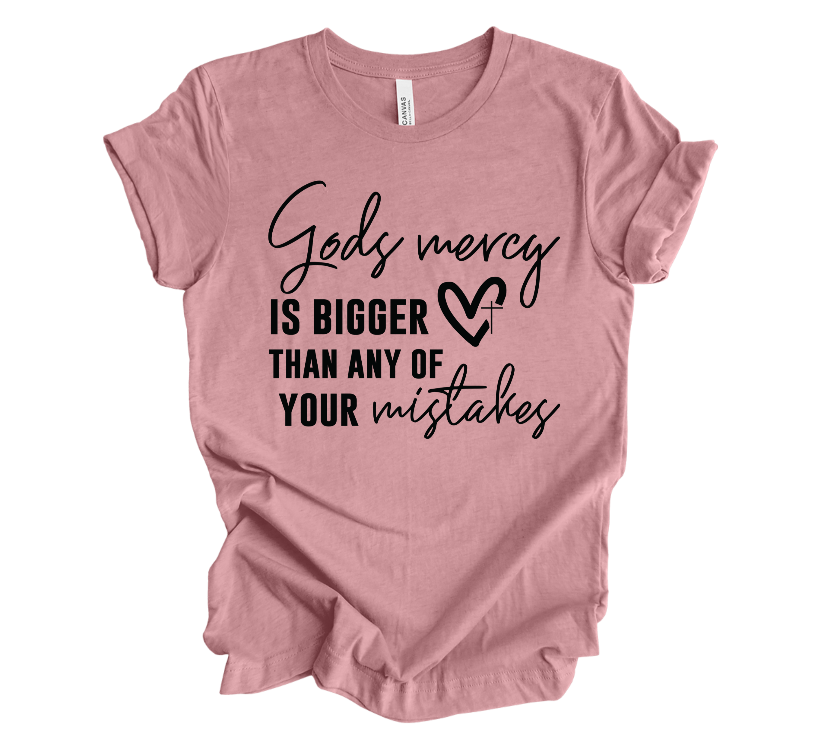 Faith-inspired Tee- "God's Mercy..."