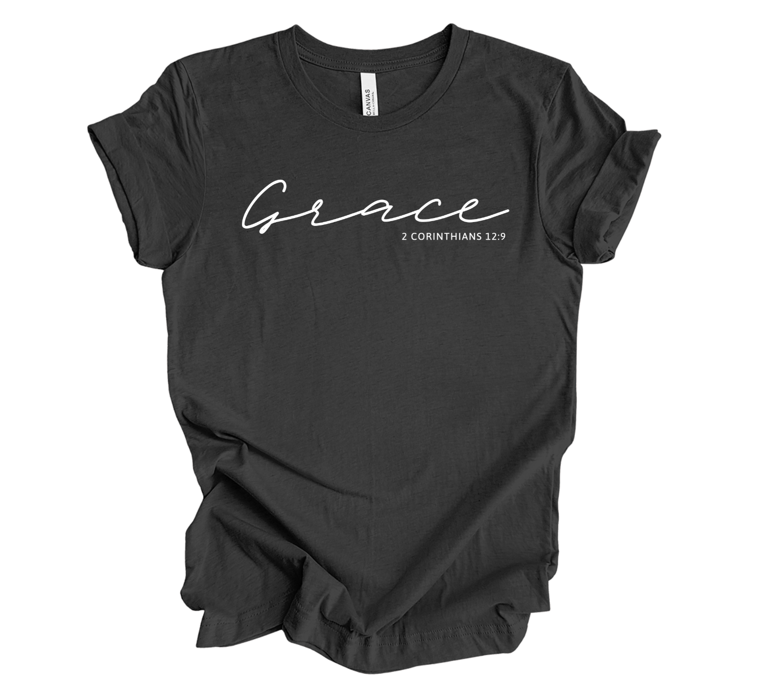 Faith-inspired Tee- "Grace-2 Cor.12:9"