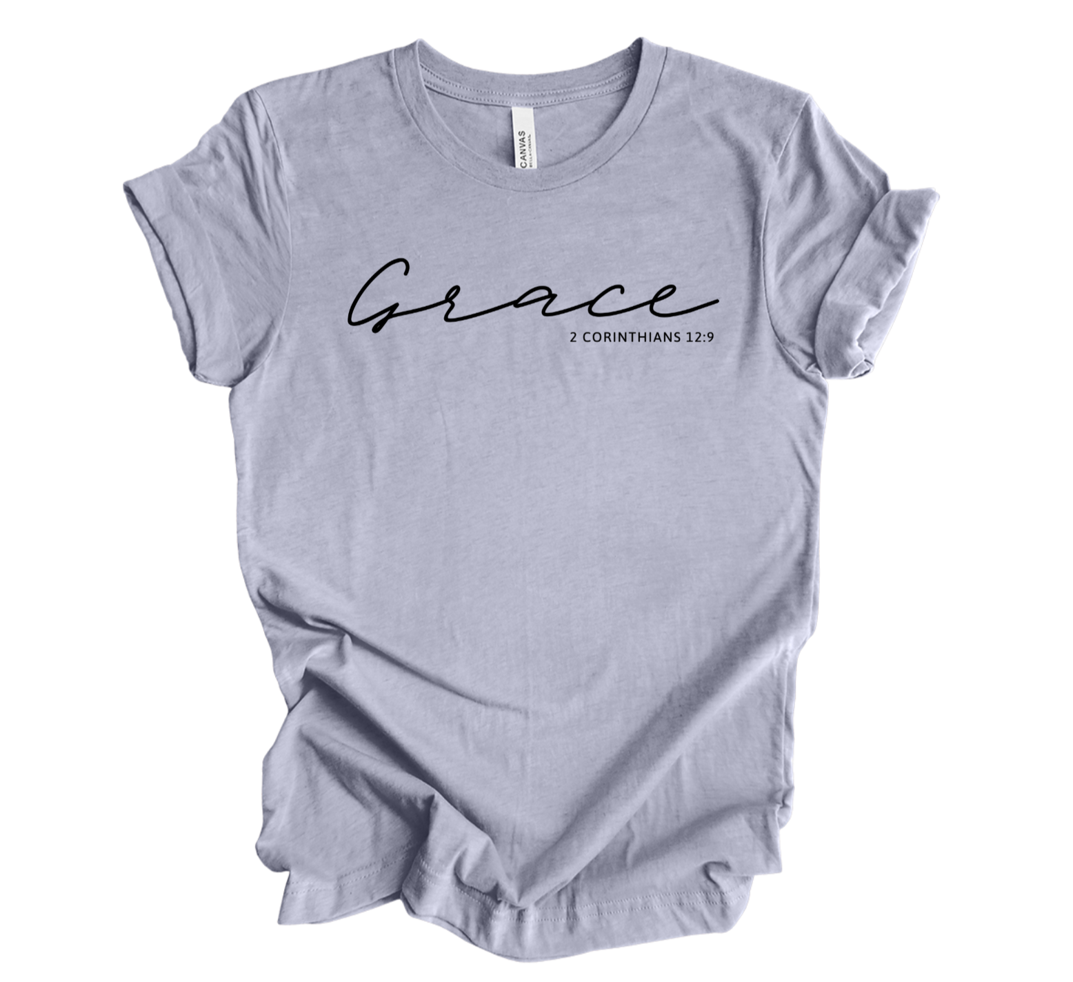 Faith-inspired Tee- "Grace-2 Cor.12:9"