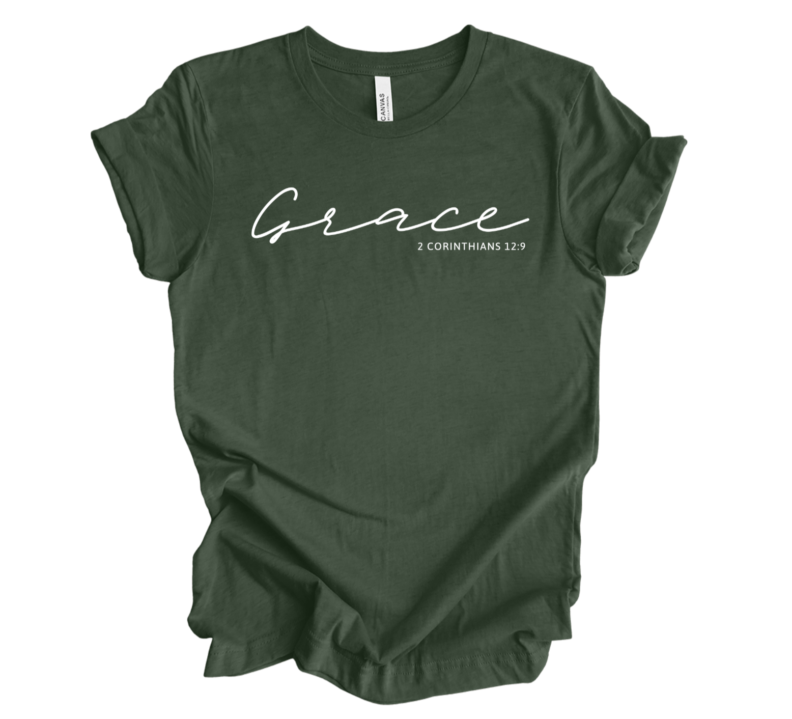 Faith-inspired Tee- "Grace-2 Cor.12:9"